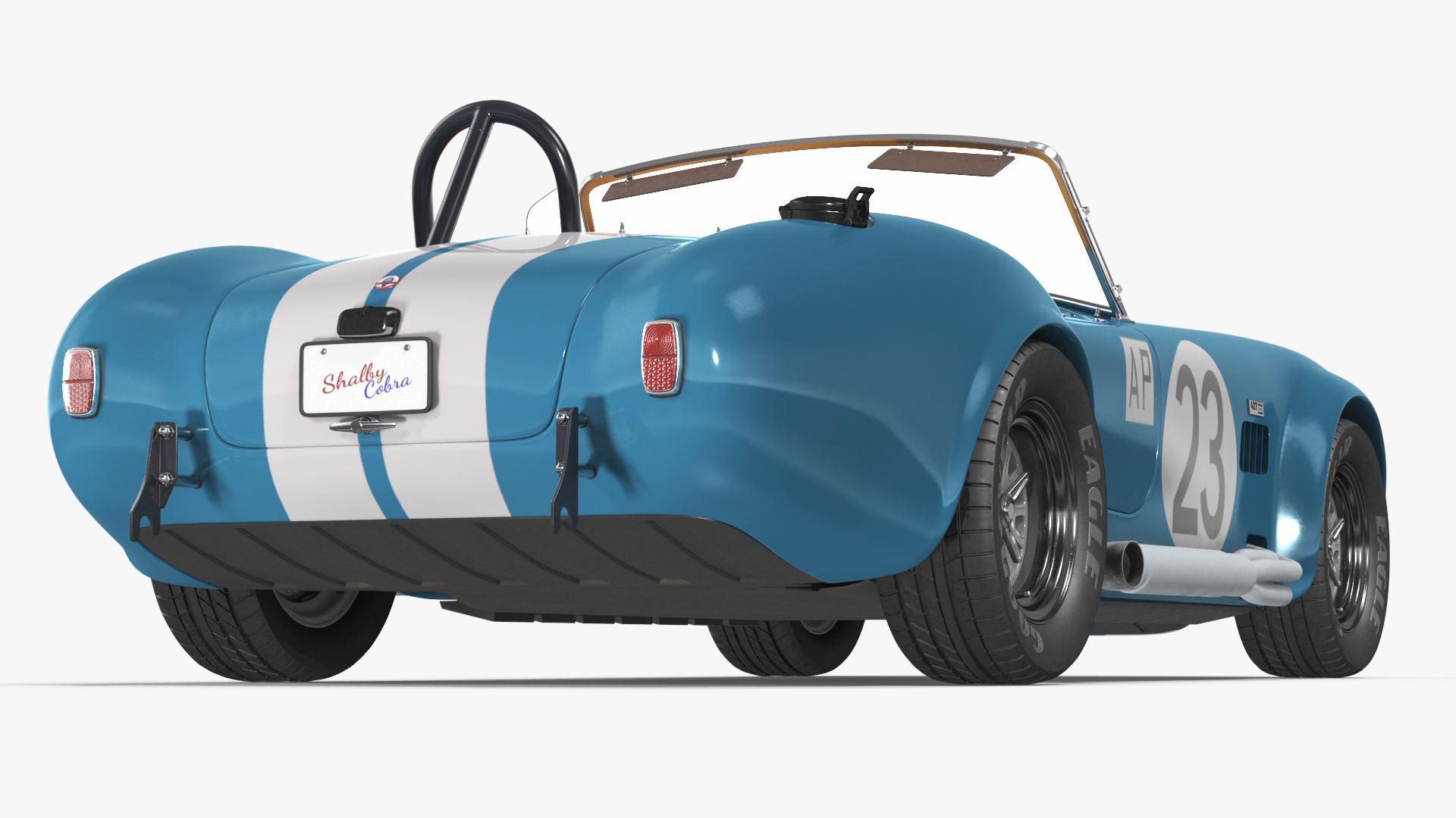 AC Shelby Cobra 1965 Blue Yellow 1965 3D