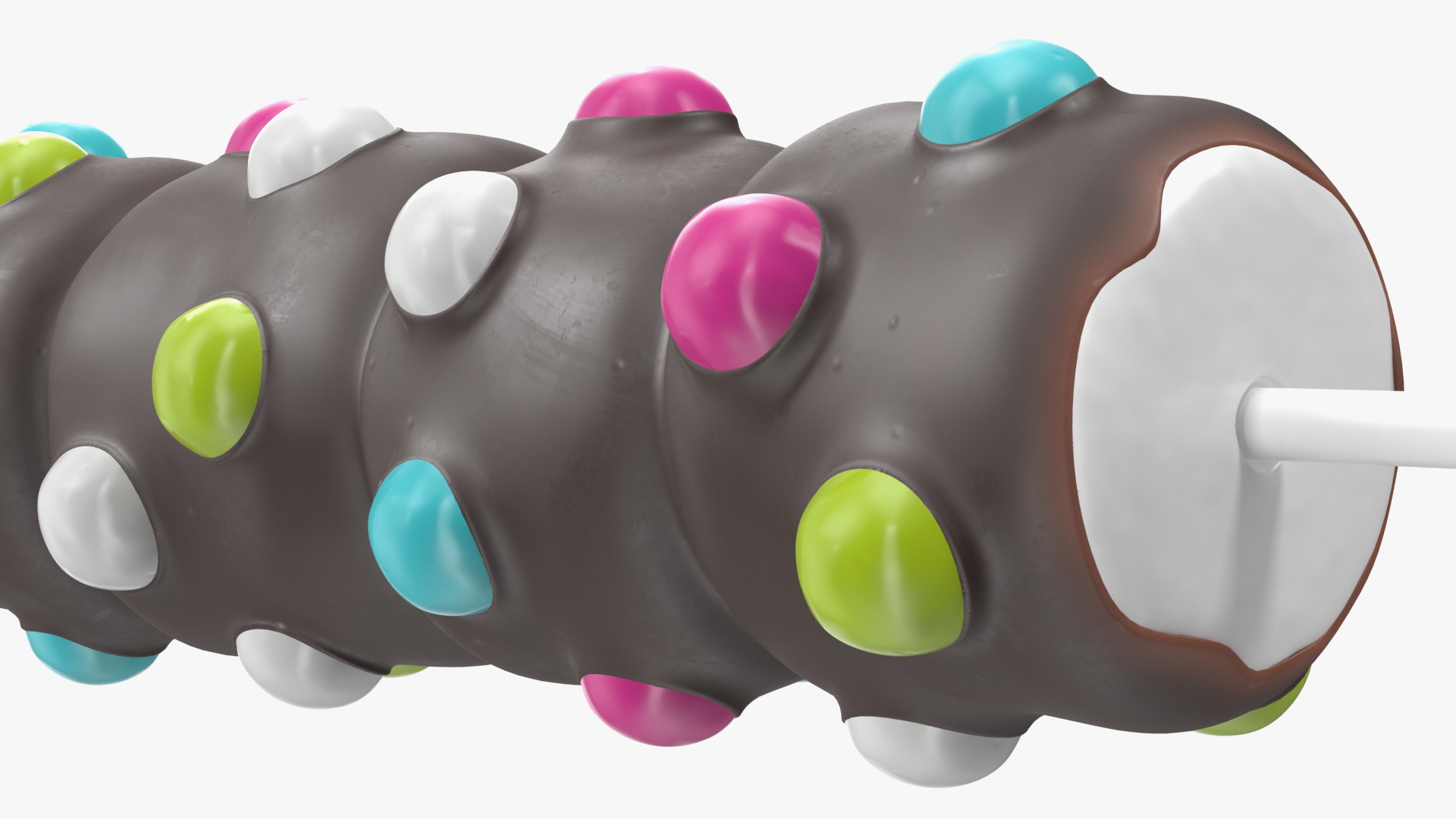Marshmallow Pop with Sprinkles Colorful 3D model