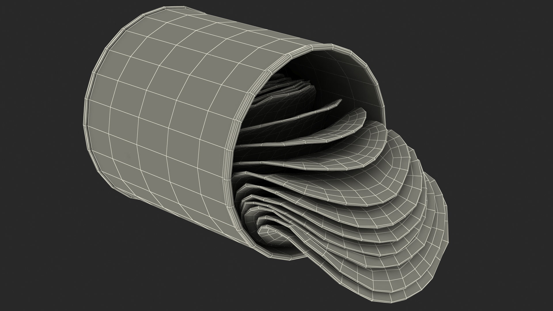 Small Potato Chips Paper Tube 3D model