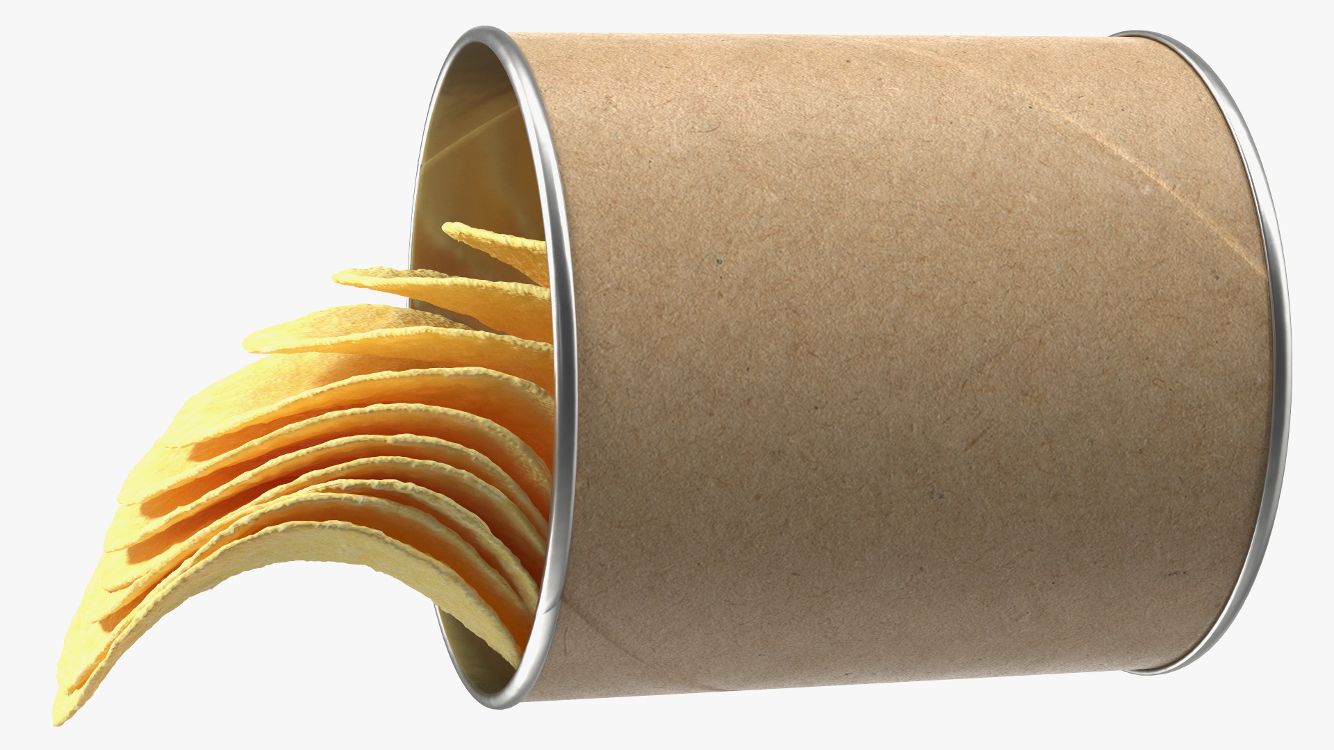 Small Potato Chips Paper Tube 3D model