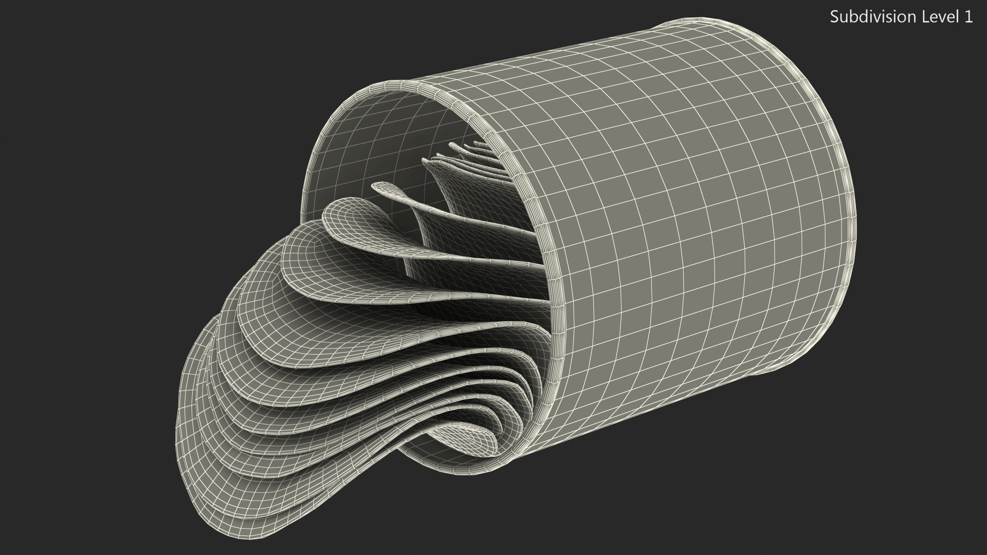 Small Potato Chips Paper Tube 3D model