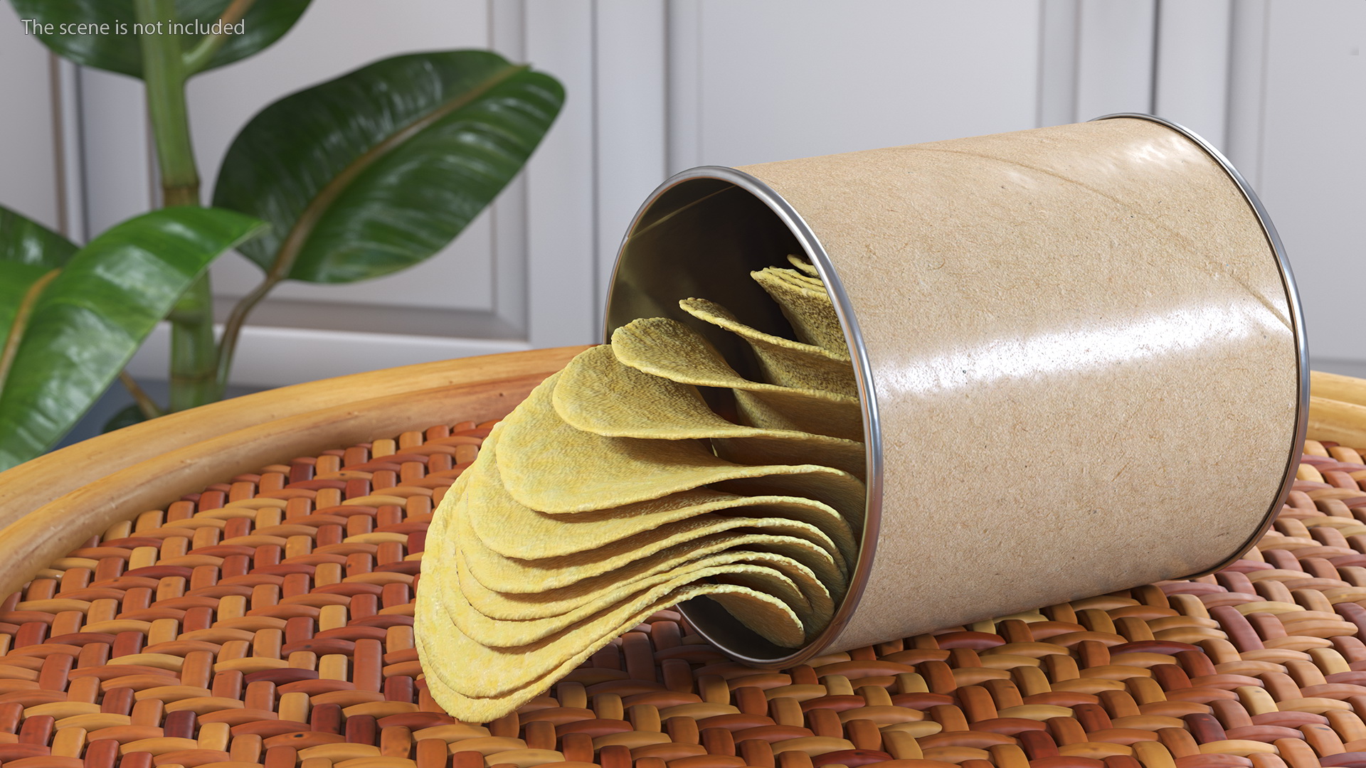 Small Potato Chips Paper Tube 3D model