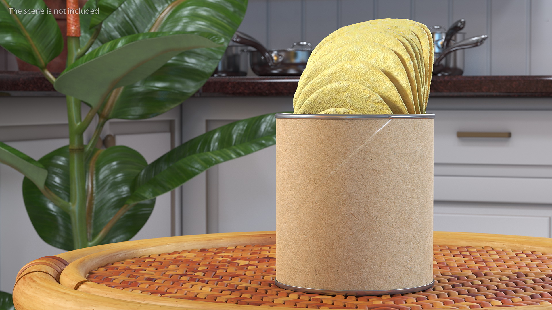 Small Potato Chips Paper Tube 3D model