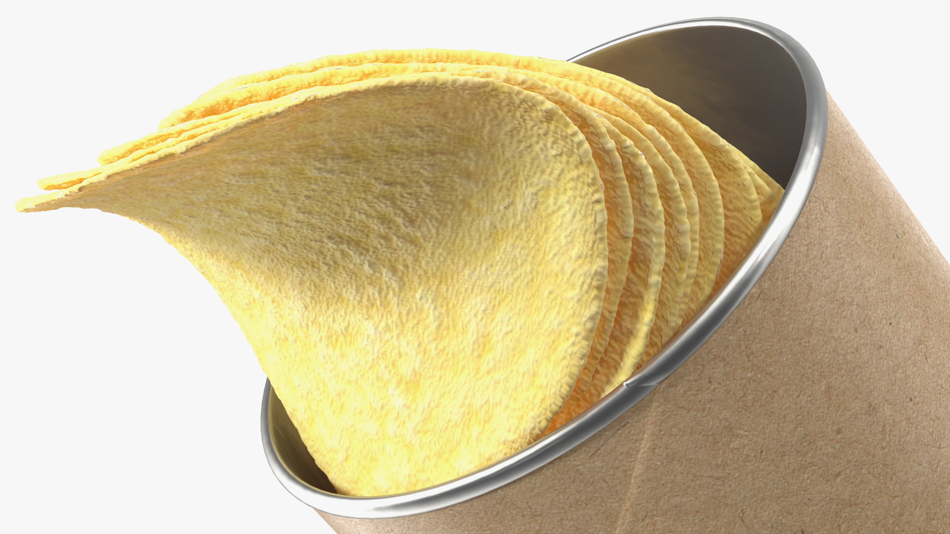 Small Potato Chips Paper Tube 3D model