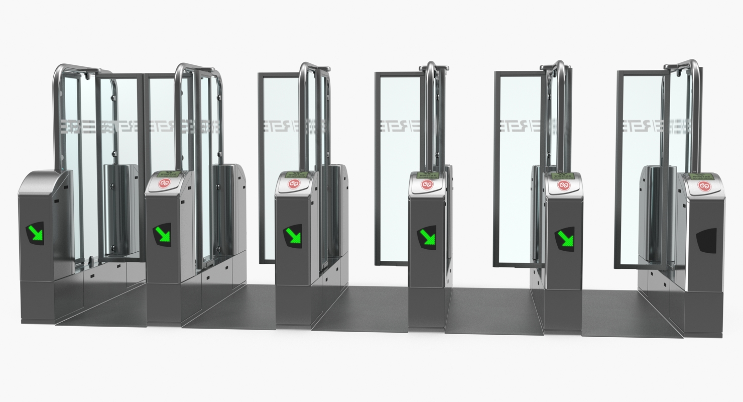 Subway Turnstile Complex 3D model