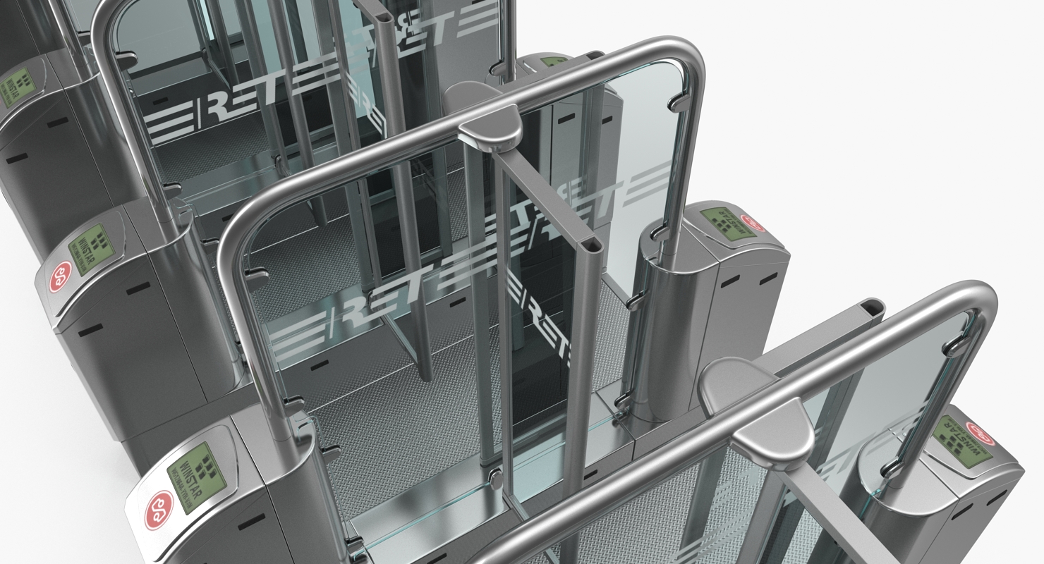 Subway Turnstile Complex 3D model