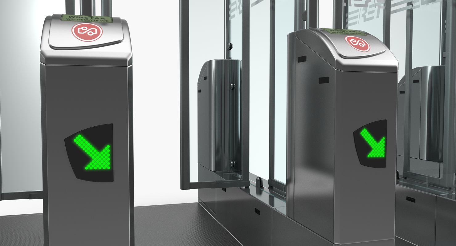 Subway Turnstile Complex 3D model