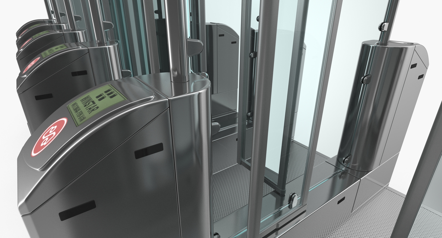 Subway Turnstile Complex 3D model