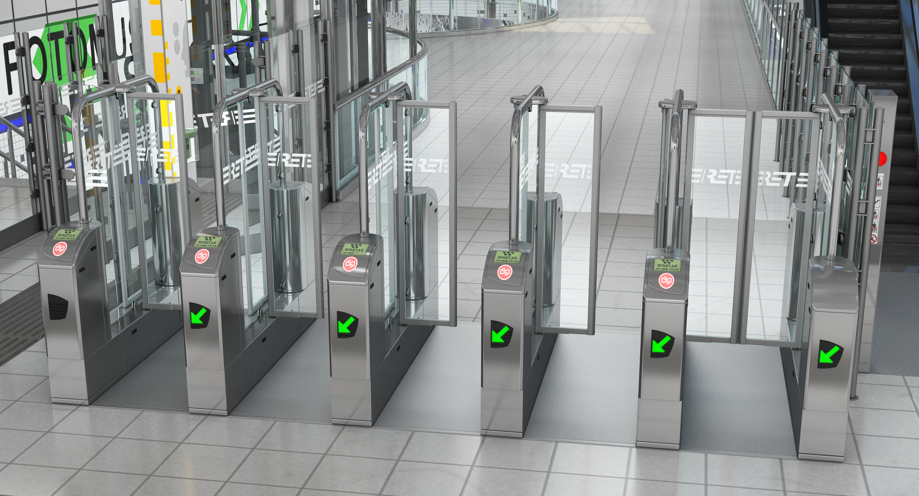 Subway Turnstile Complex, view 5