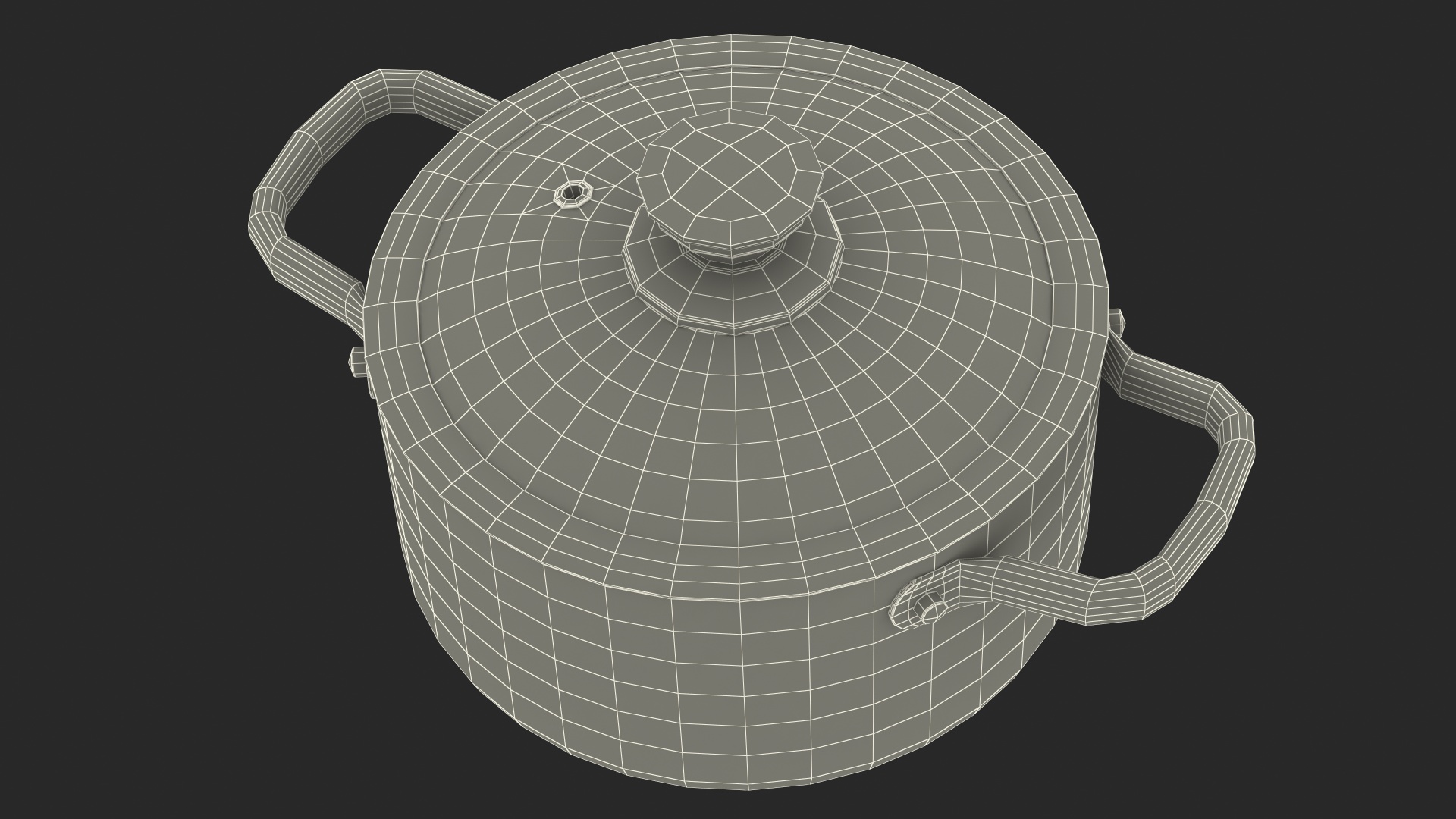 3D model Tower Cooking Pot with Lid Set