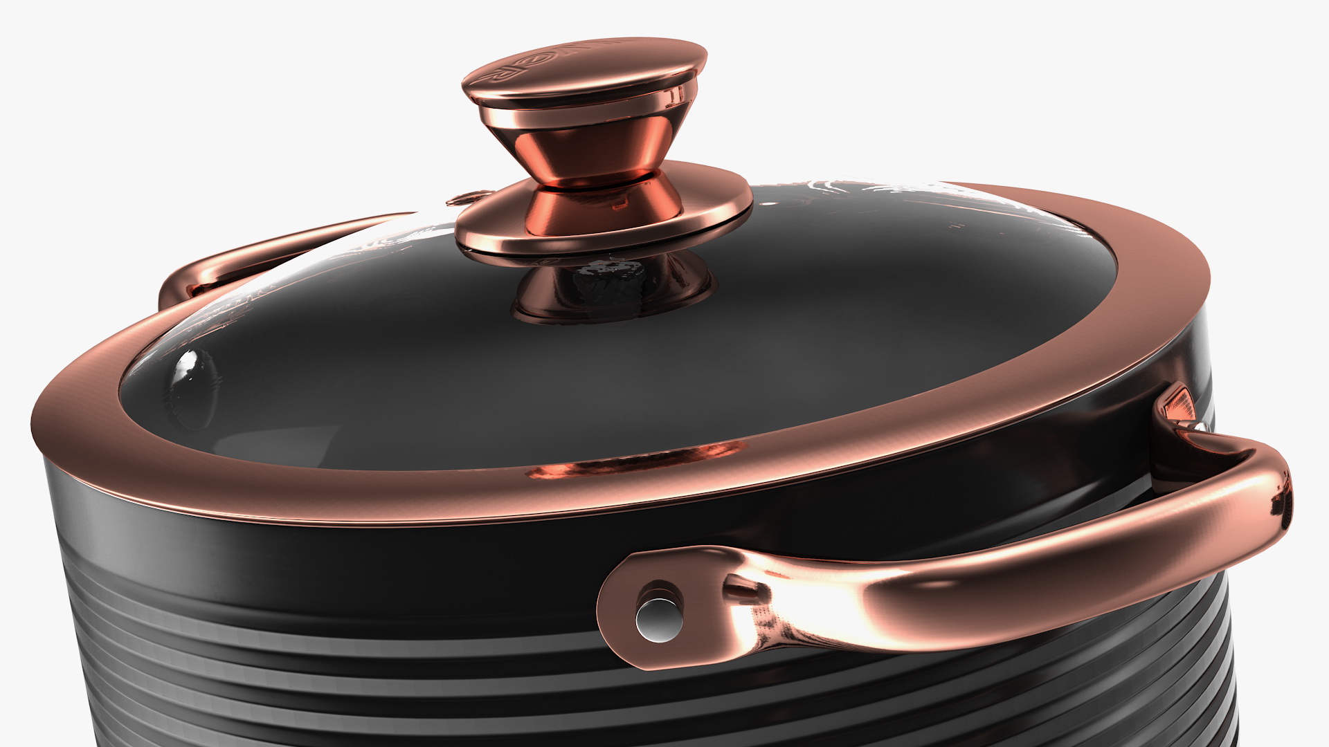 3D model Tower Cooking Pot with Lid Set