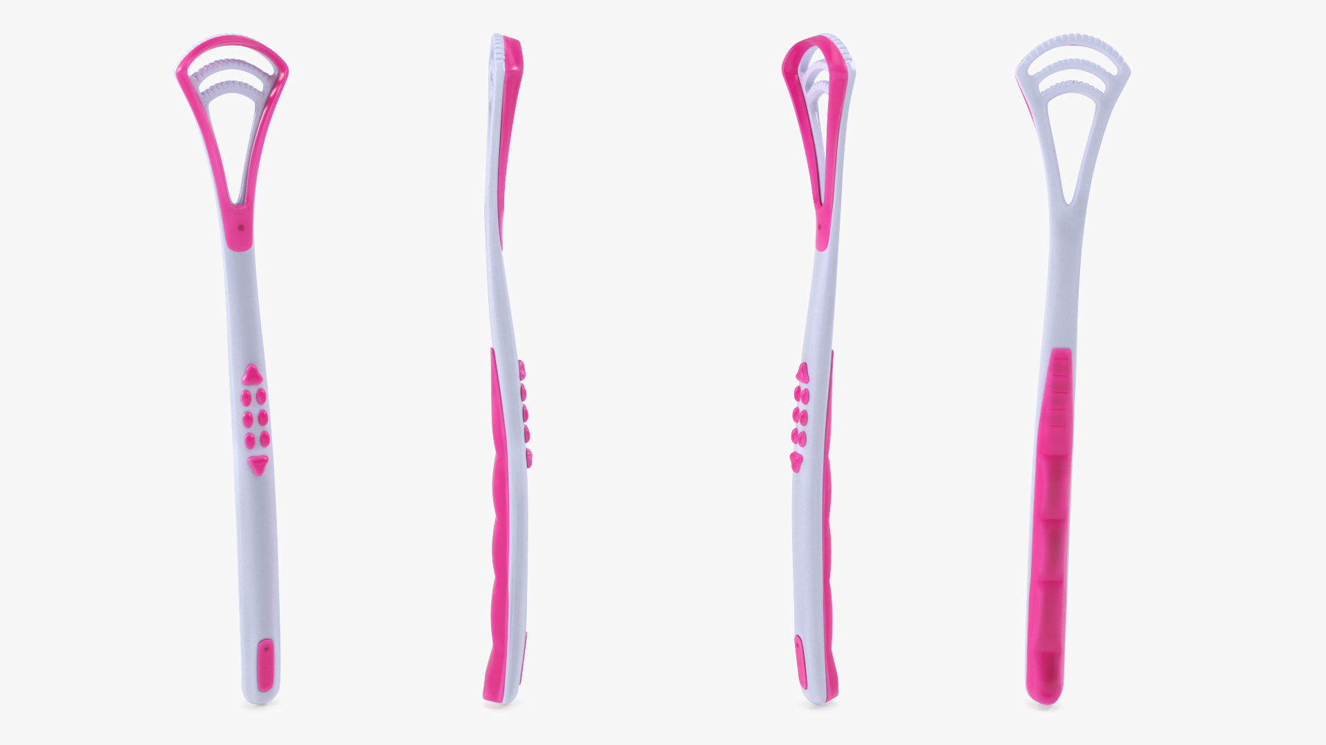 3D model Tongue Cleaning Tool Pink