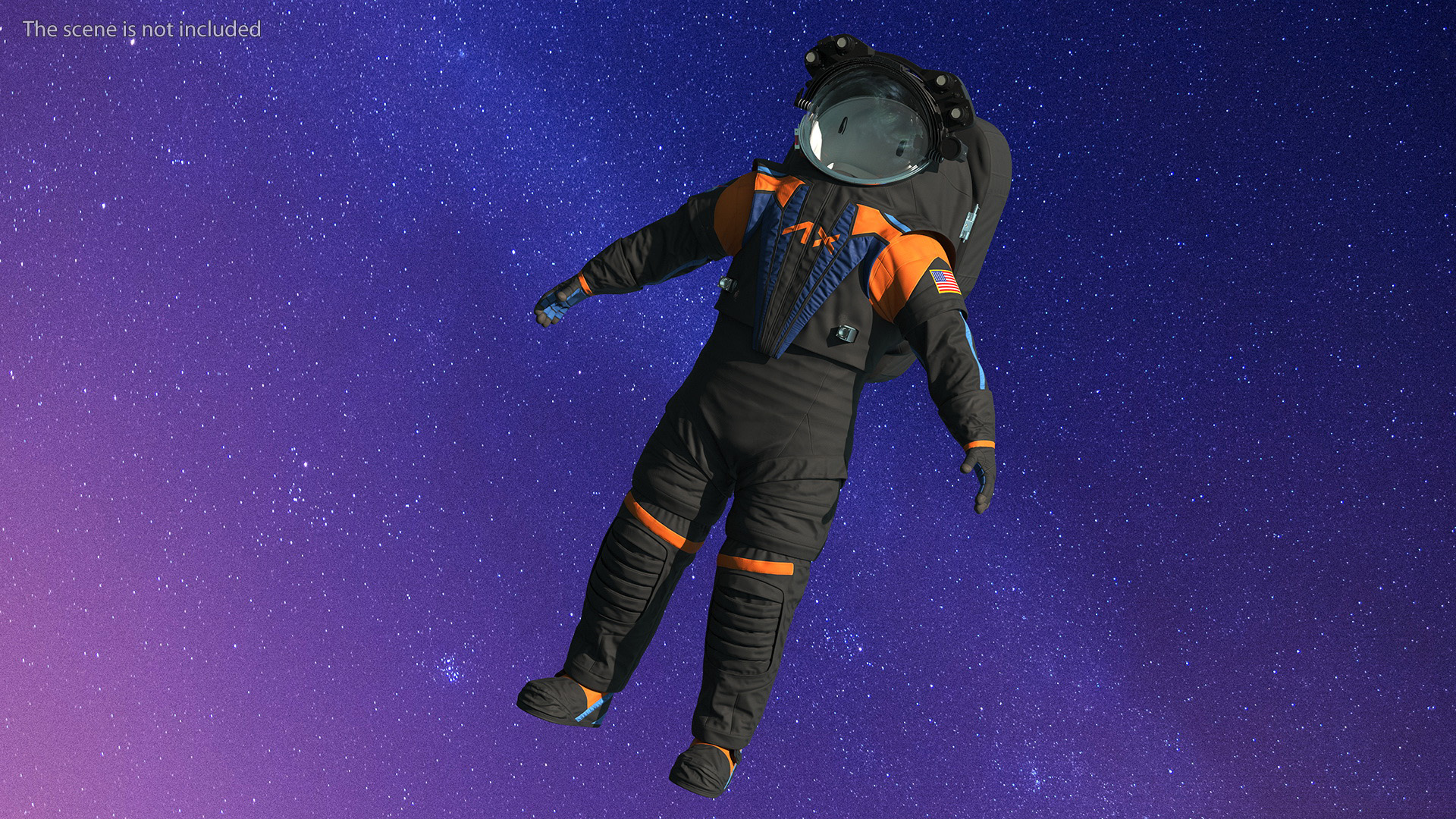 3D NASA Axiom Spacesuit Empty