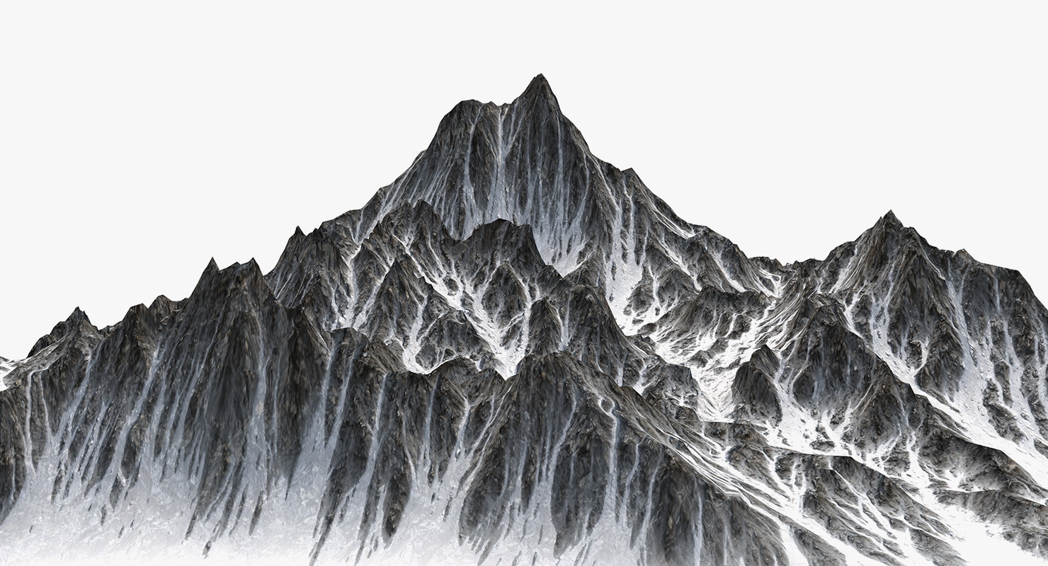 Sharp Mountain Snow Peak 3D model