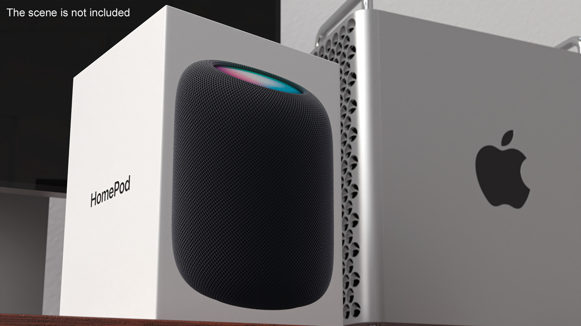 Apple HomePod Smart Speaker Packaging 3D