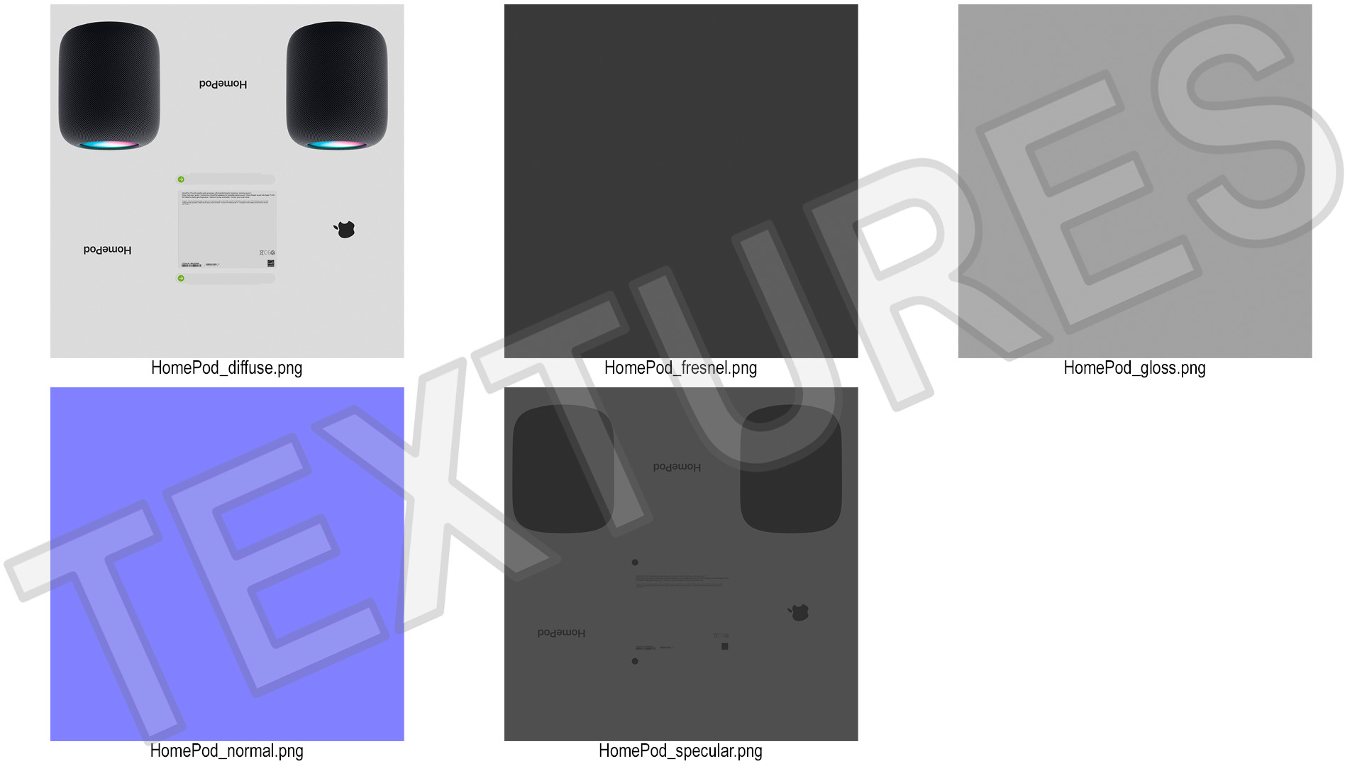 Apple HomePod Smart Speaker Packaging 3D