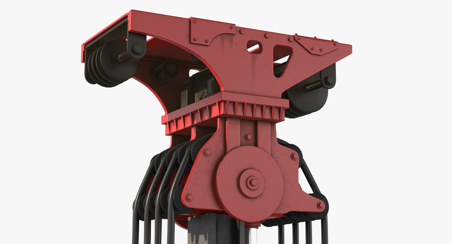 Hydraulics Pile Driver Generic Working Position 3D