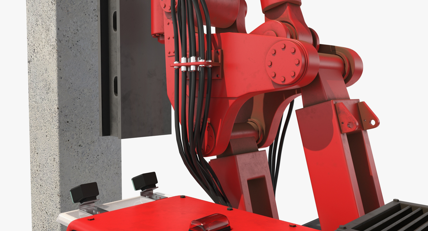 Hydraulics Pile Driver Generic Working Position 3D