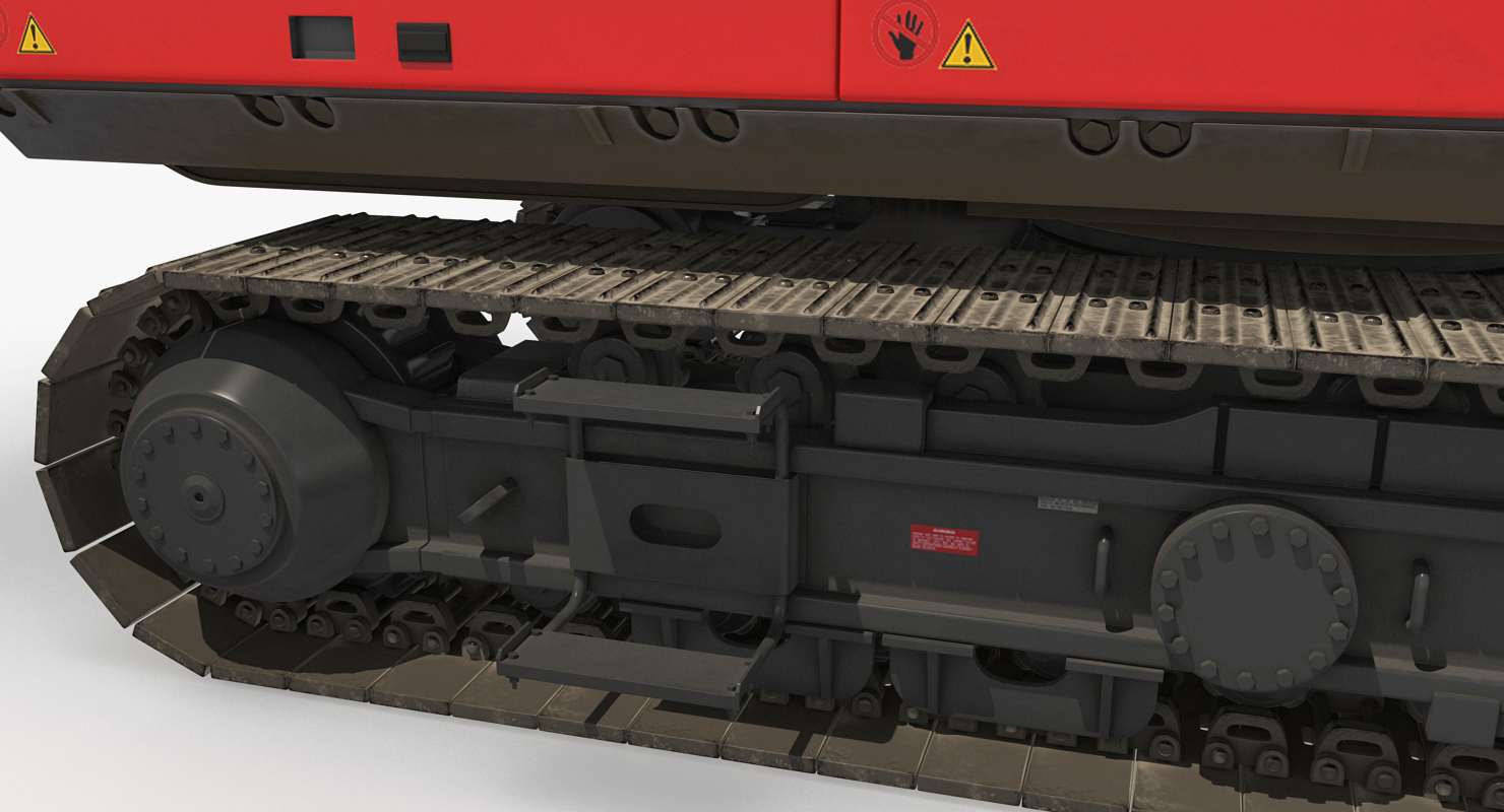 Hydraulics Pile Driver Generic Working Position 3D