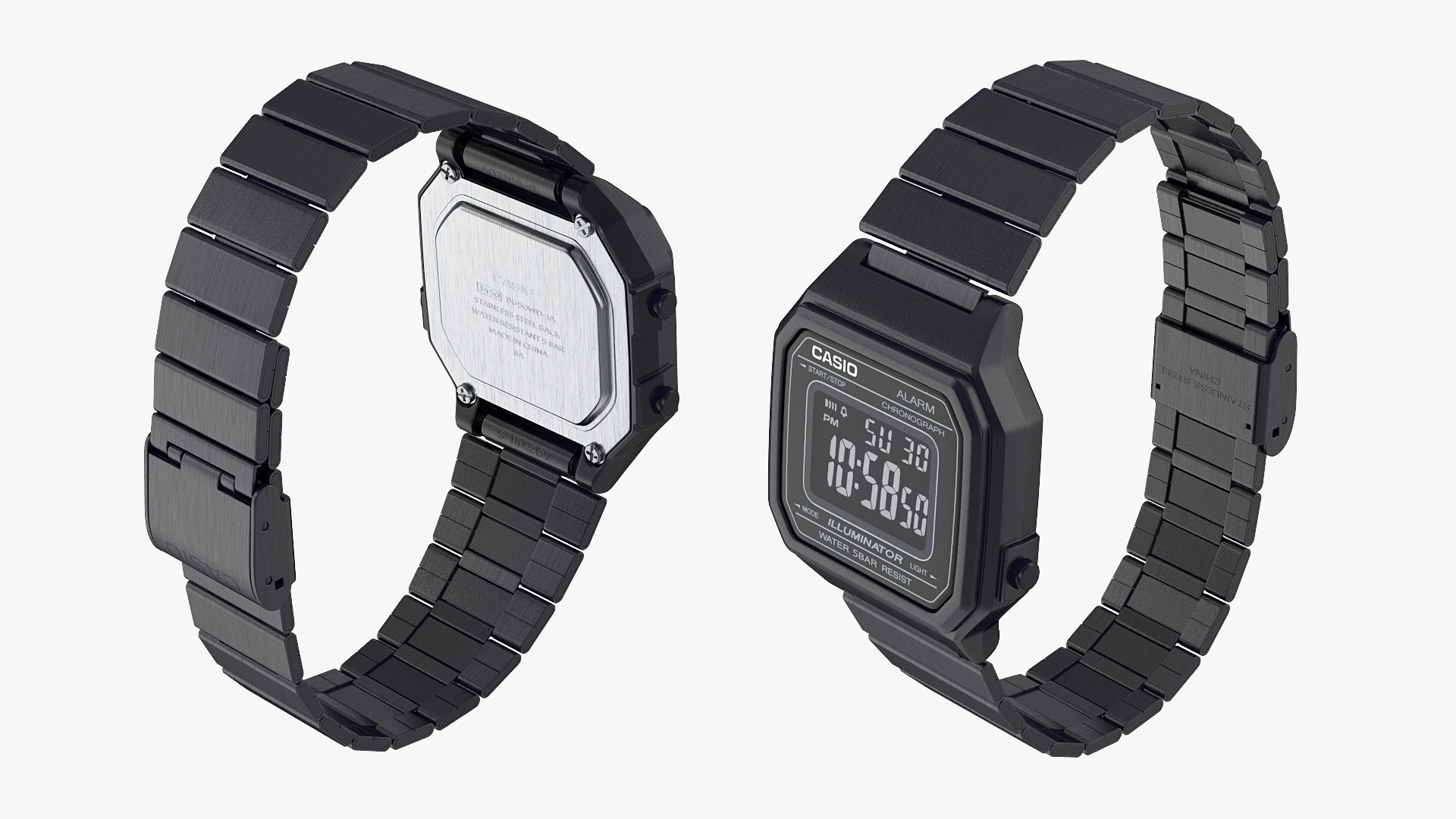 3D Casio b650wd-1a Black