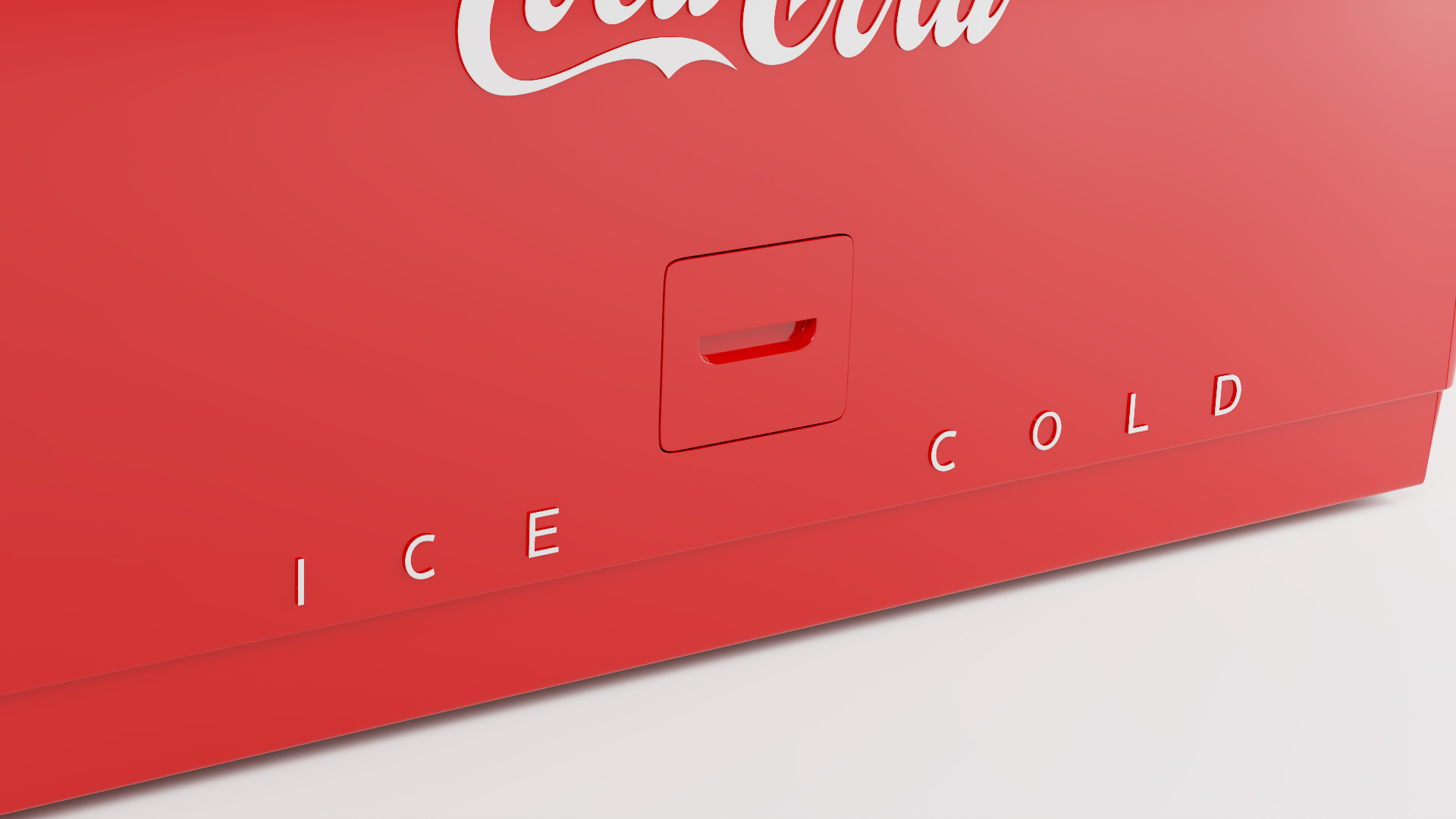 3D Double Cooler Coca Cola model