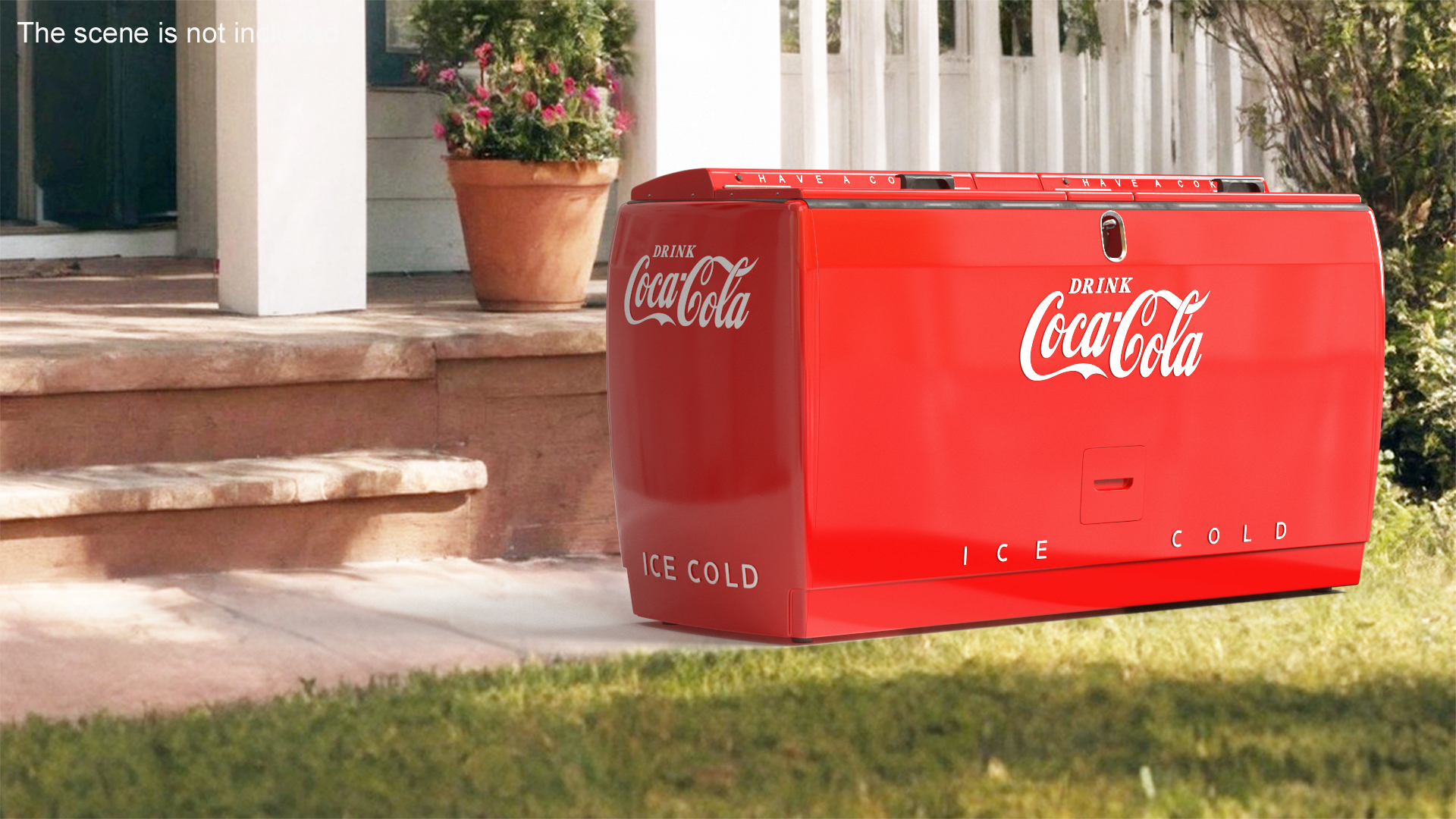 3D Double Cooler Coca Cola model