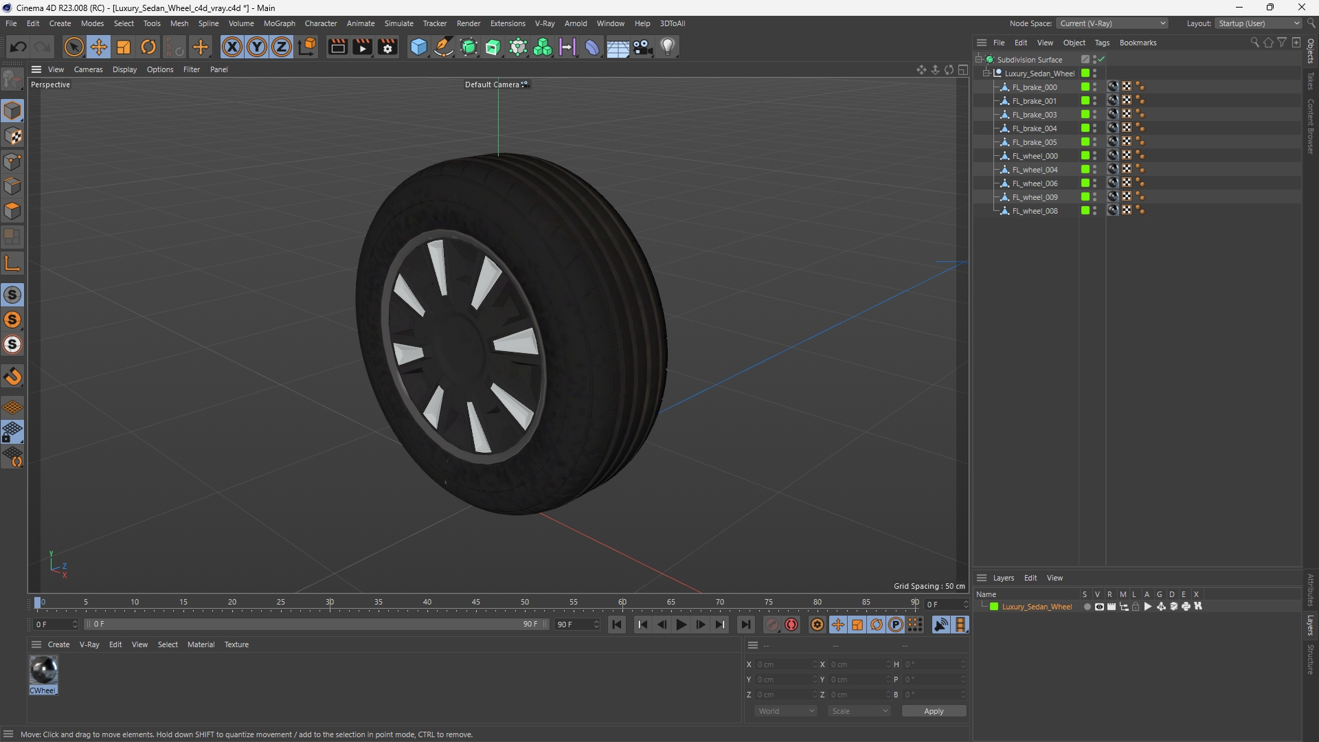 Luxury Sedan Wheel - view 12