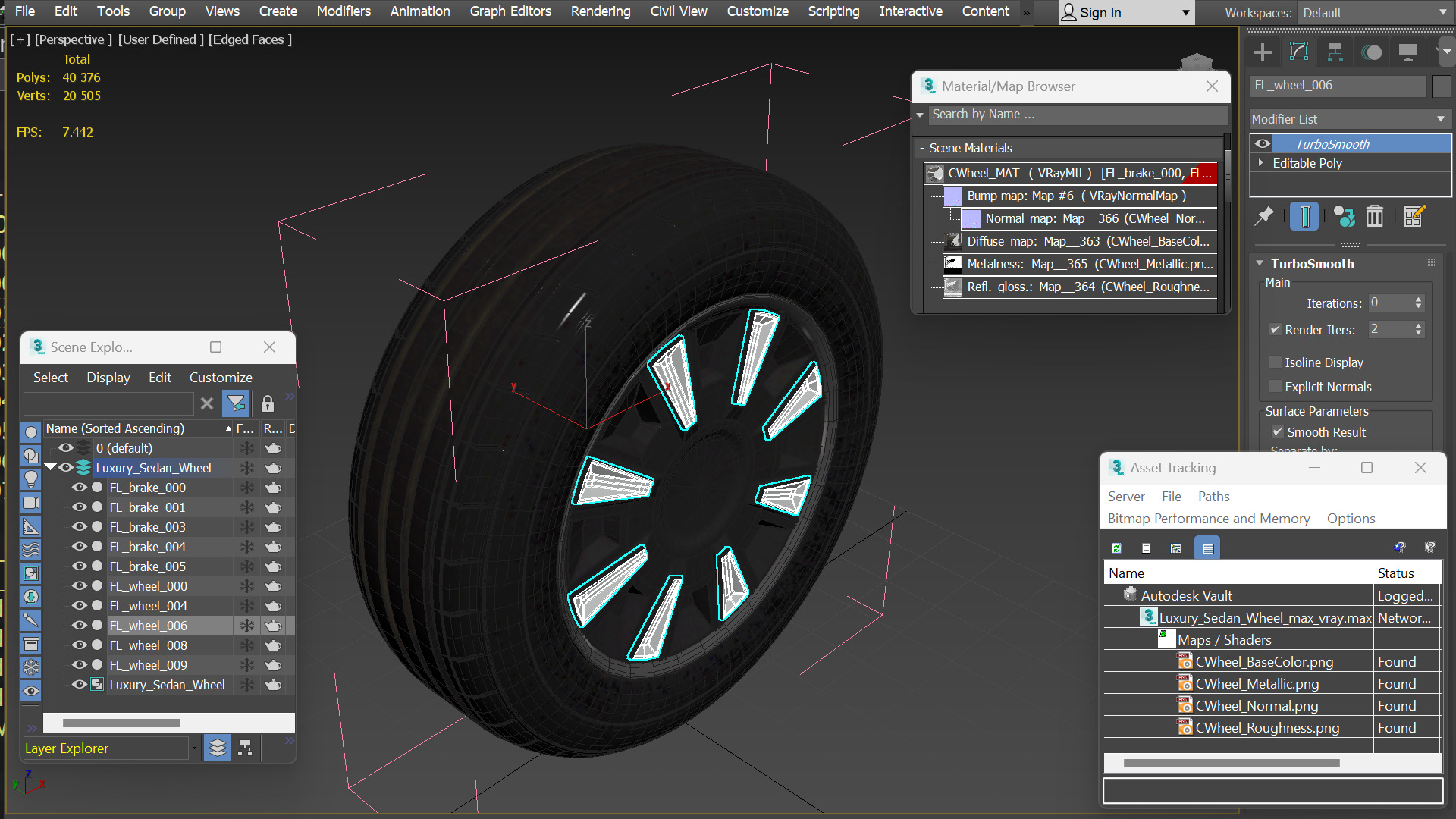 Luxury Sedan Wheel - view 9