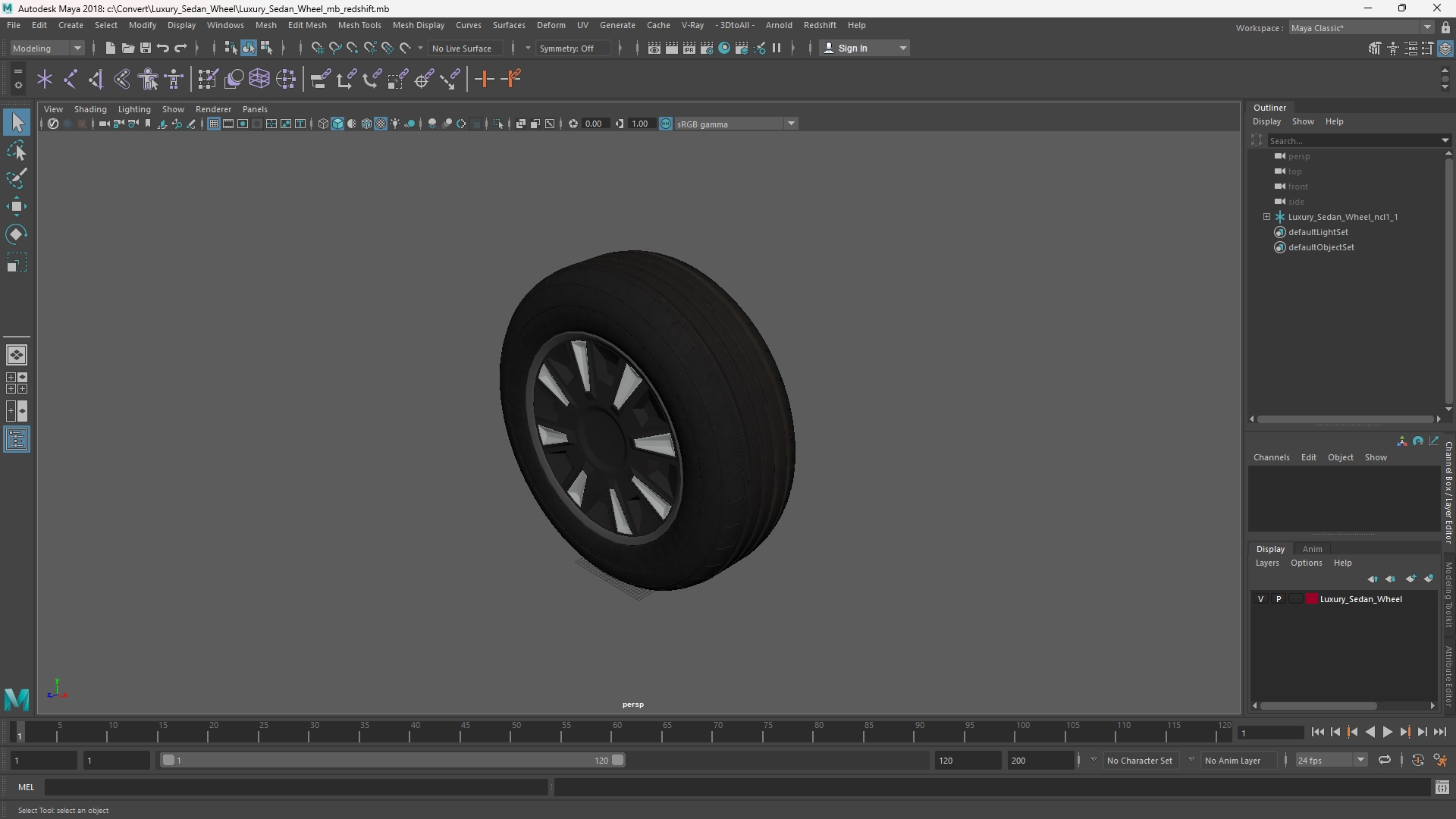 Luxury Sedan Wheel - view 11