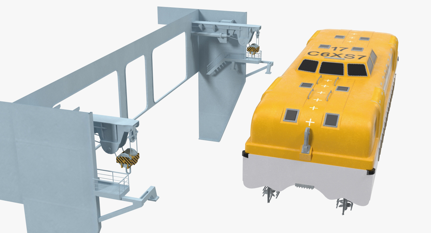 3D model Rescue Lifeboat