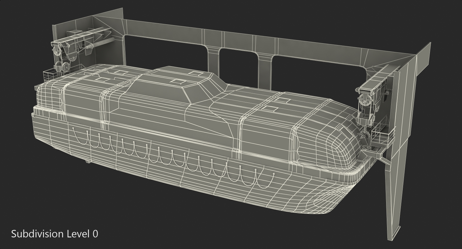 3D model Rescue Lifeboat