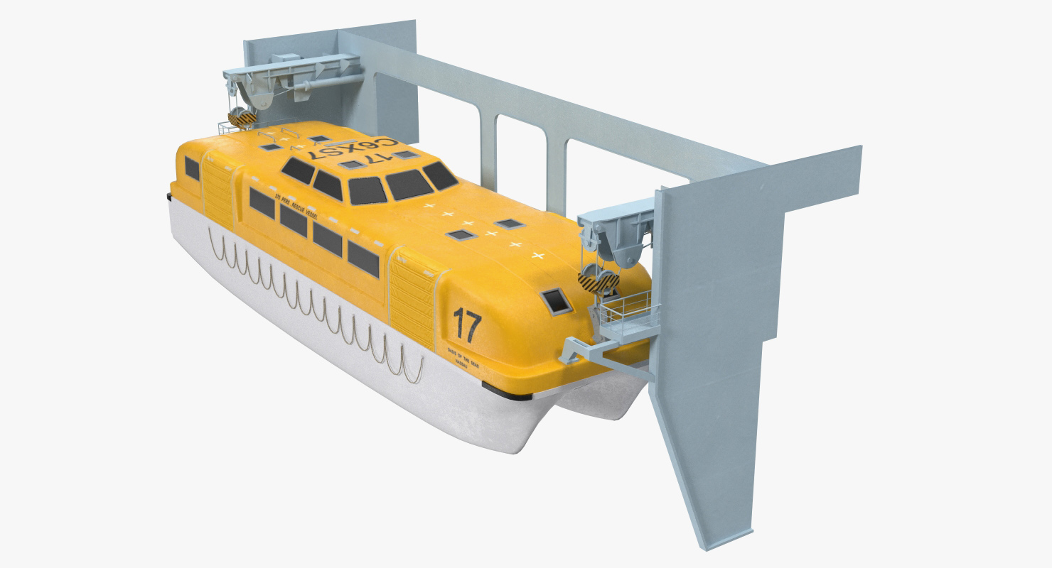 3D model Rescue Lifeboat