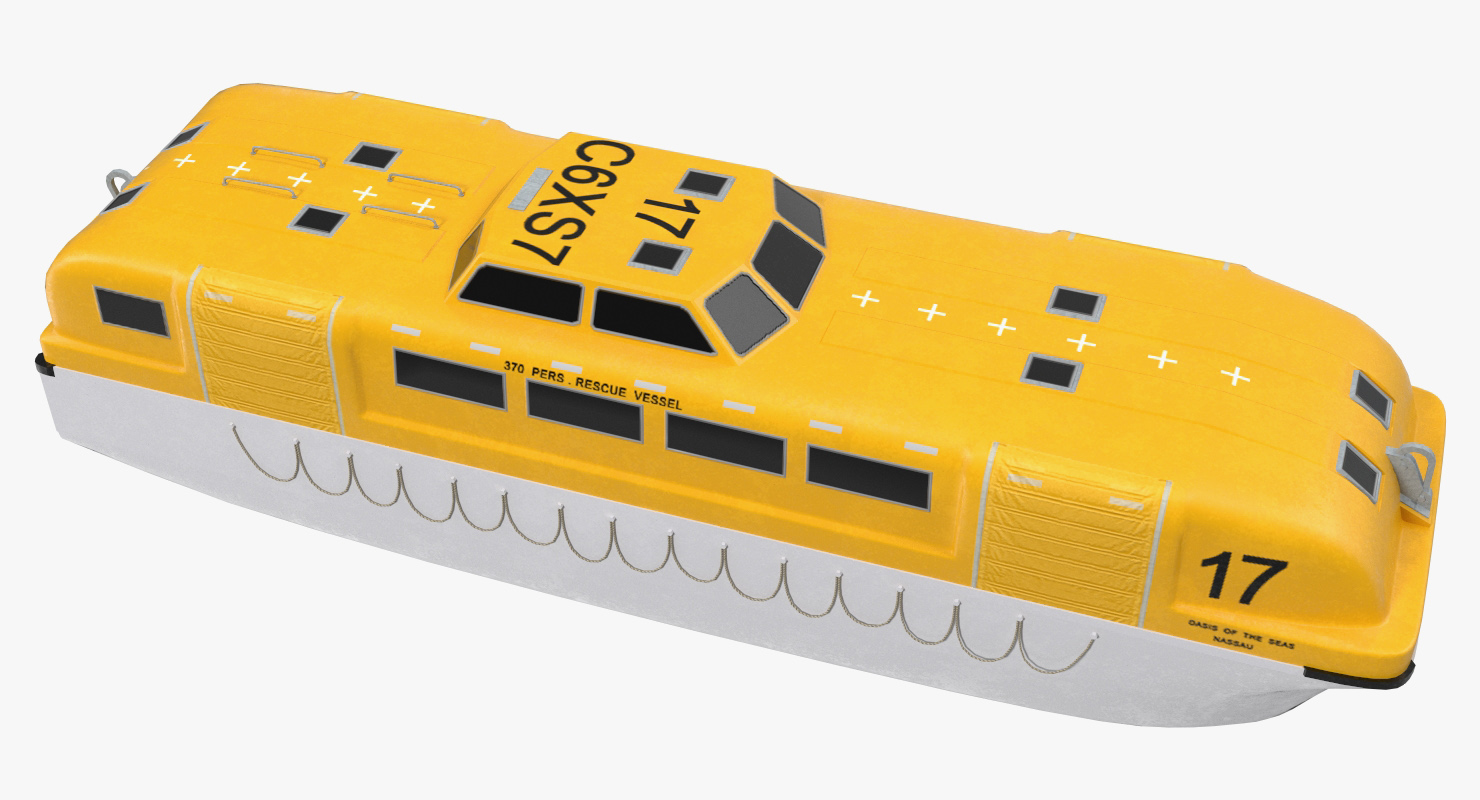 3D model Rescue Lifeboat