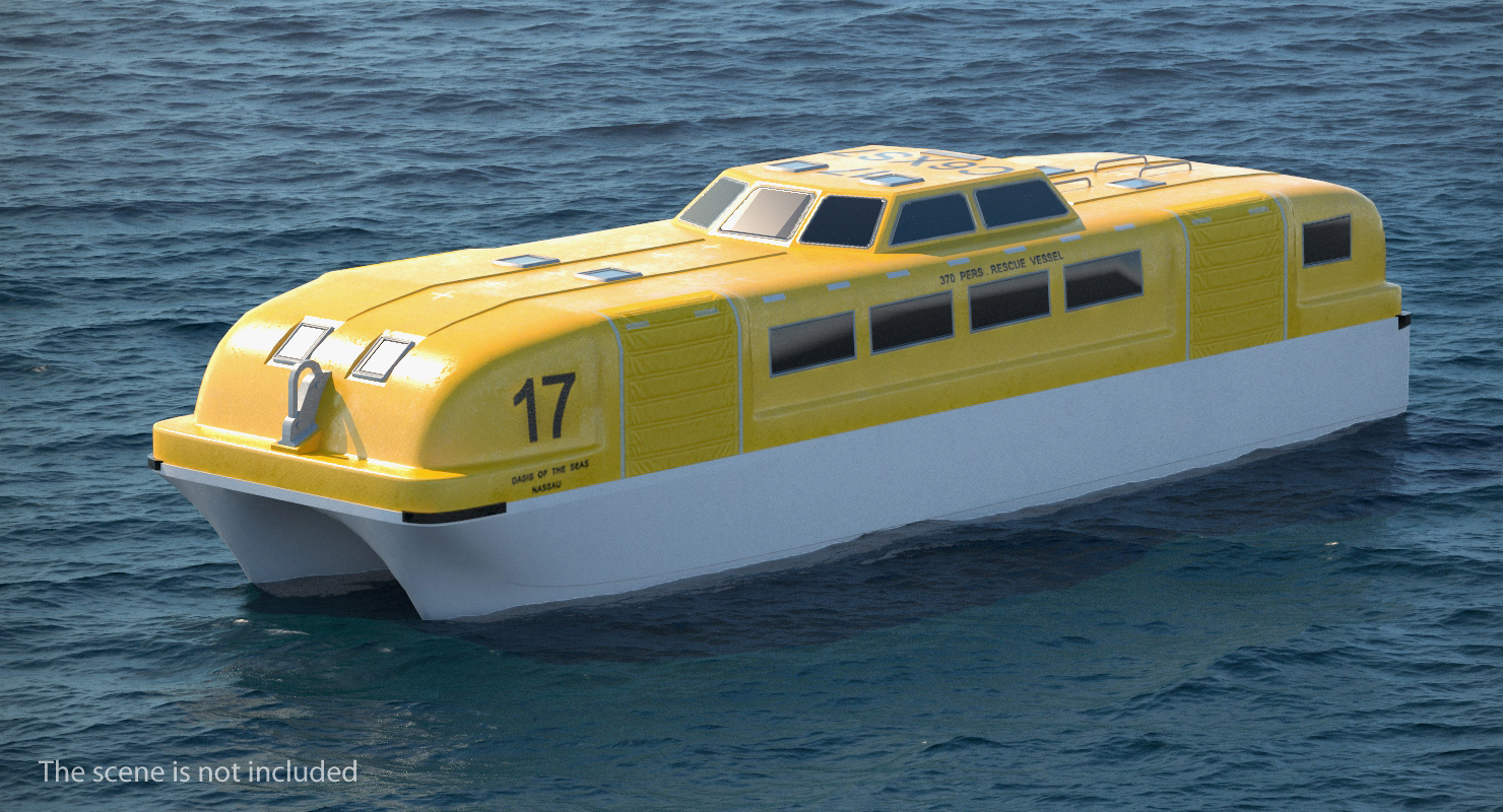 3D model Rescue Lifeboat
