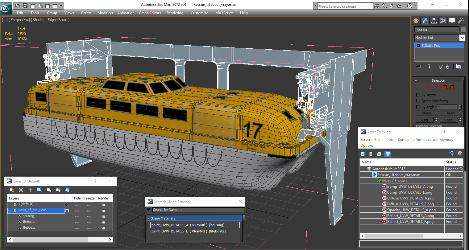 3D model Rescue Lifeboat