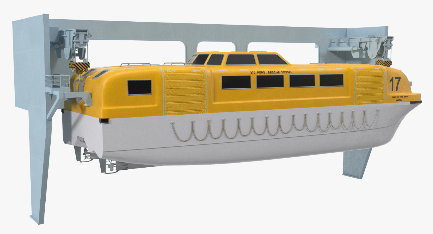 3D model Rescue Lifeboat