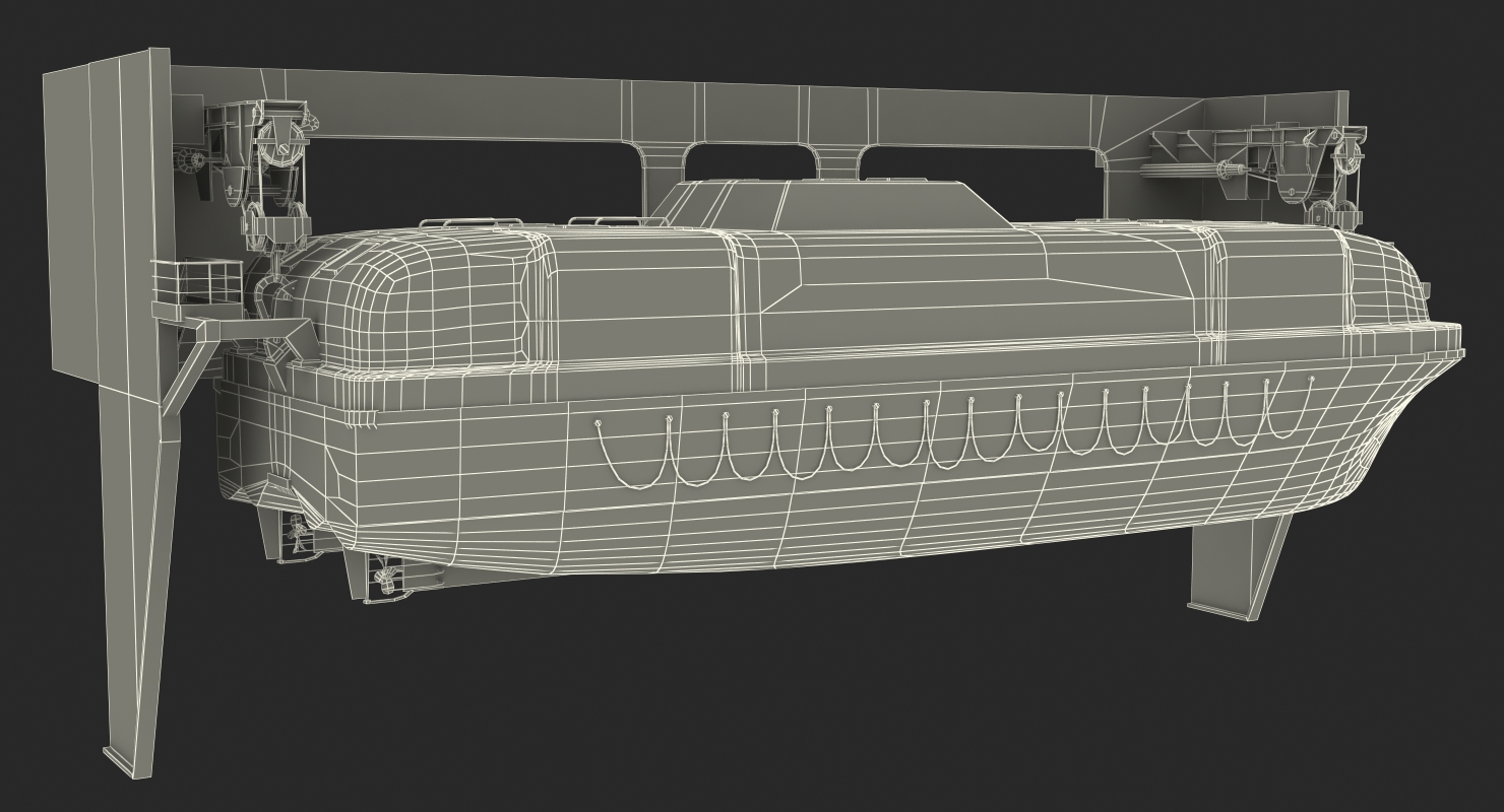 3D model Rescue Lifeboat