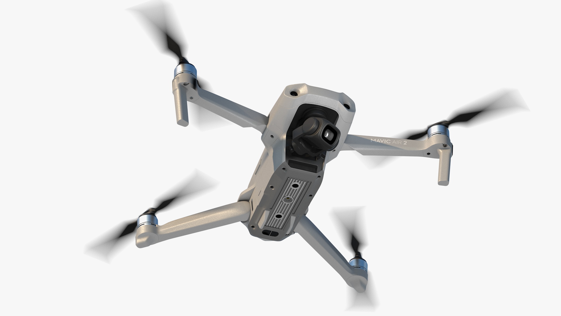 DJI Mavic Air2 Drone Quadcopter UAV with Camera Rigged 3D model