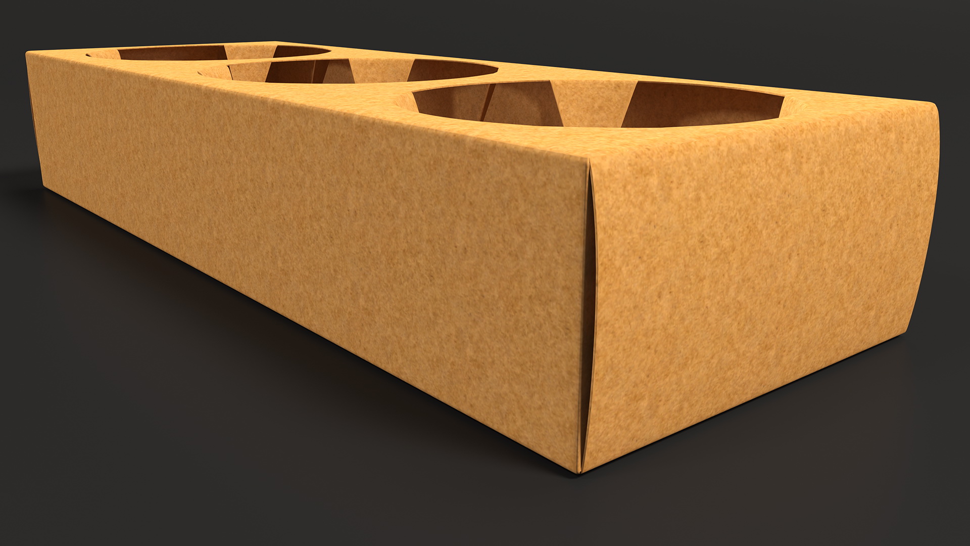 Paper Board Cup Holder 3D