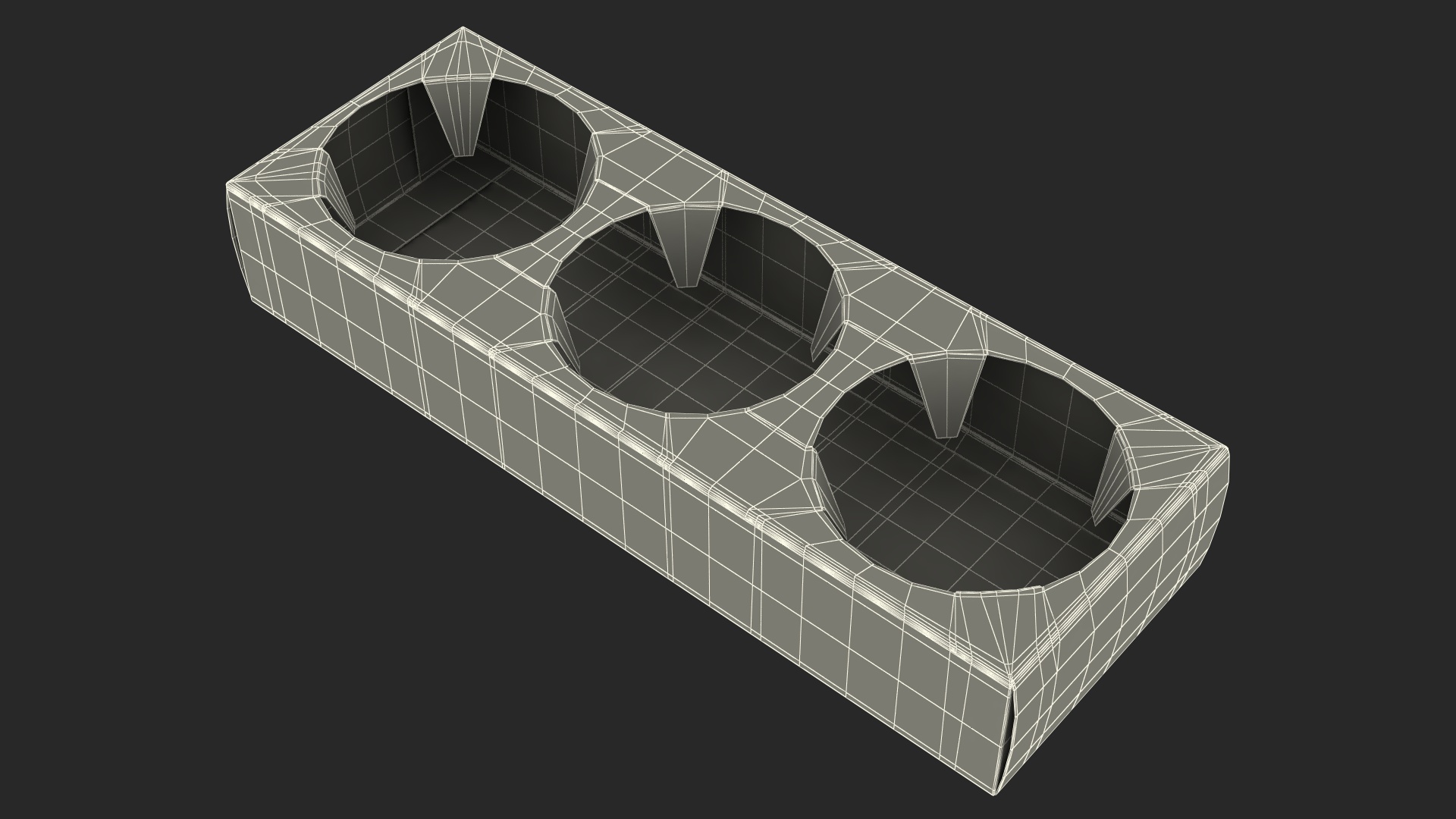 Paper Board Cup Holder 3D