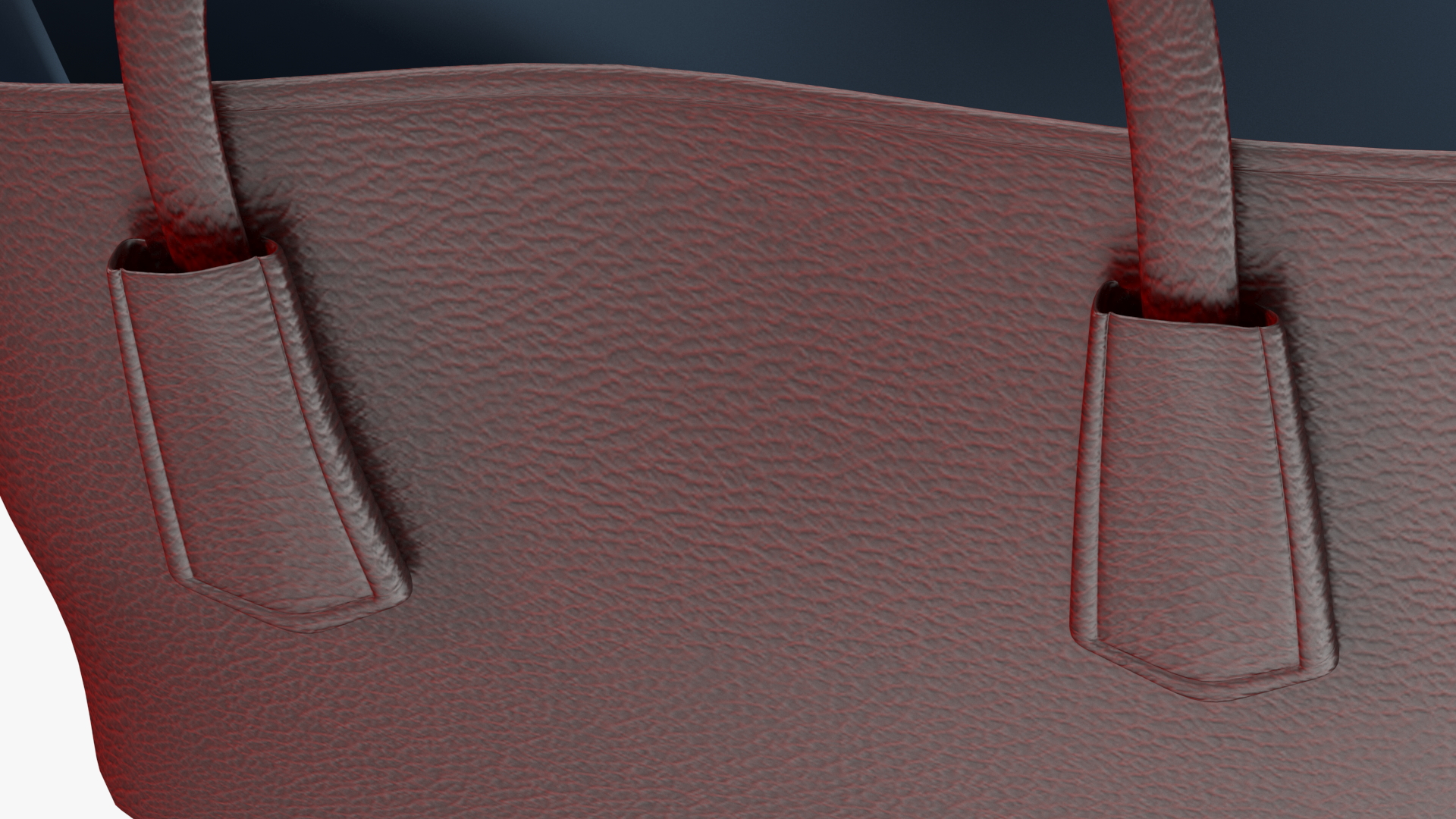 3D Women Leather Bag Brown model