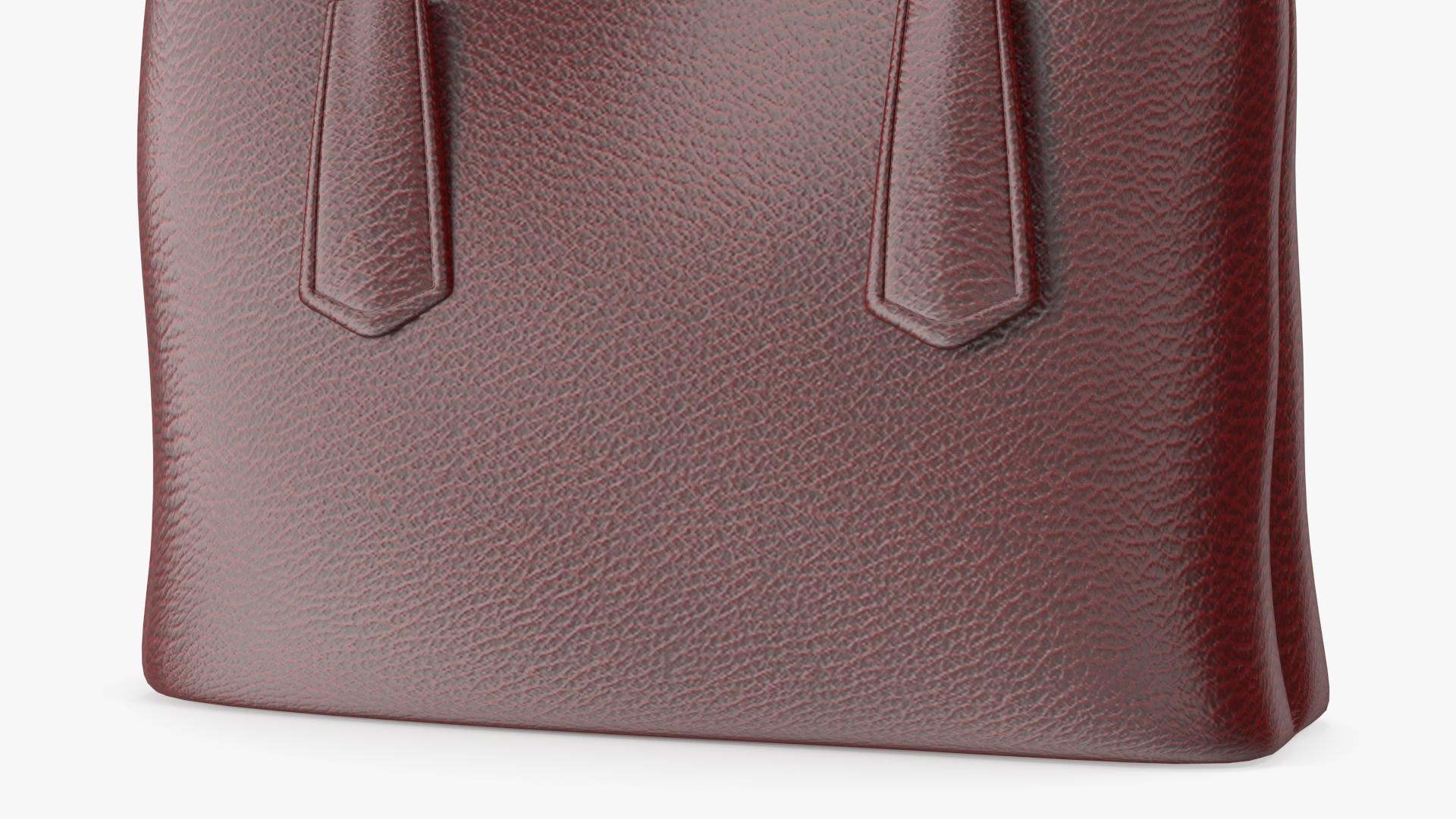 3D Women Leather Bag Brown model