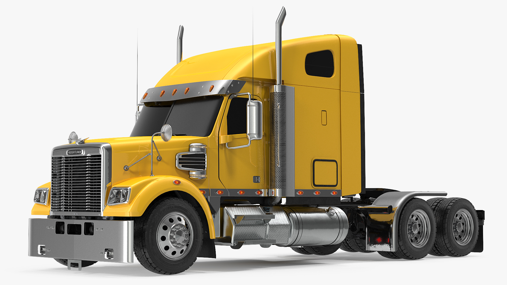 3D model Freightliner 122SD Truck Simple Interior