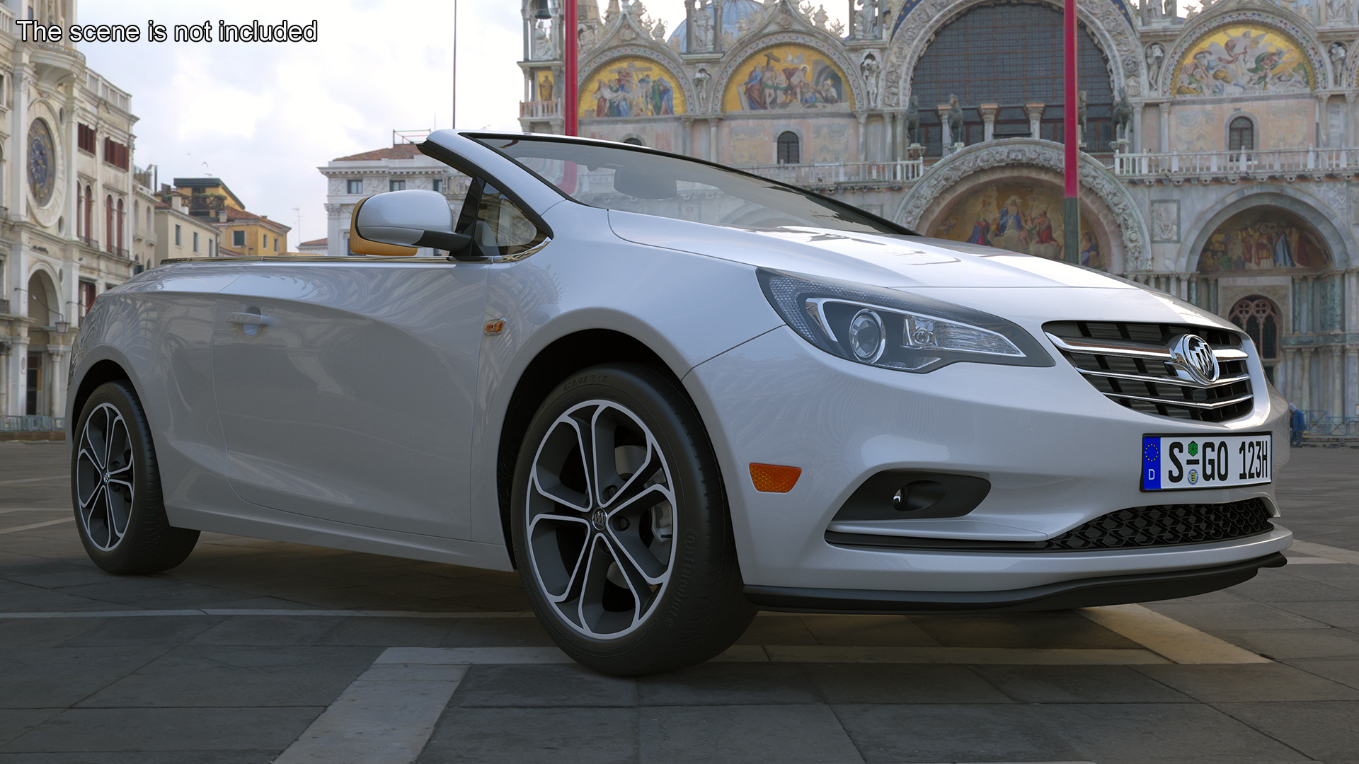 Buick Cascada Cabriolet Convertible Rigged 3D