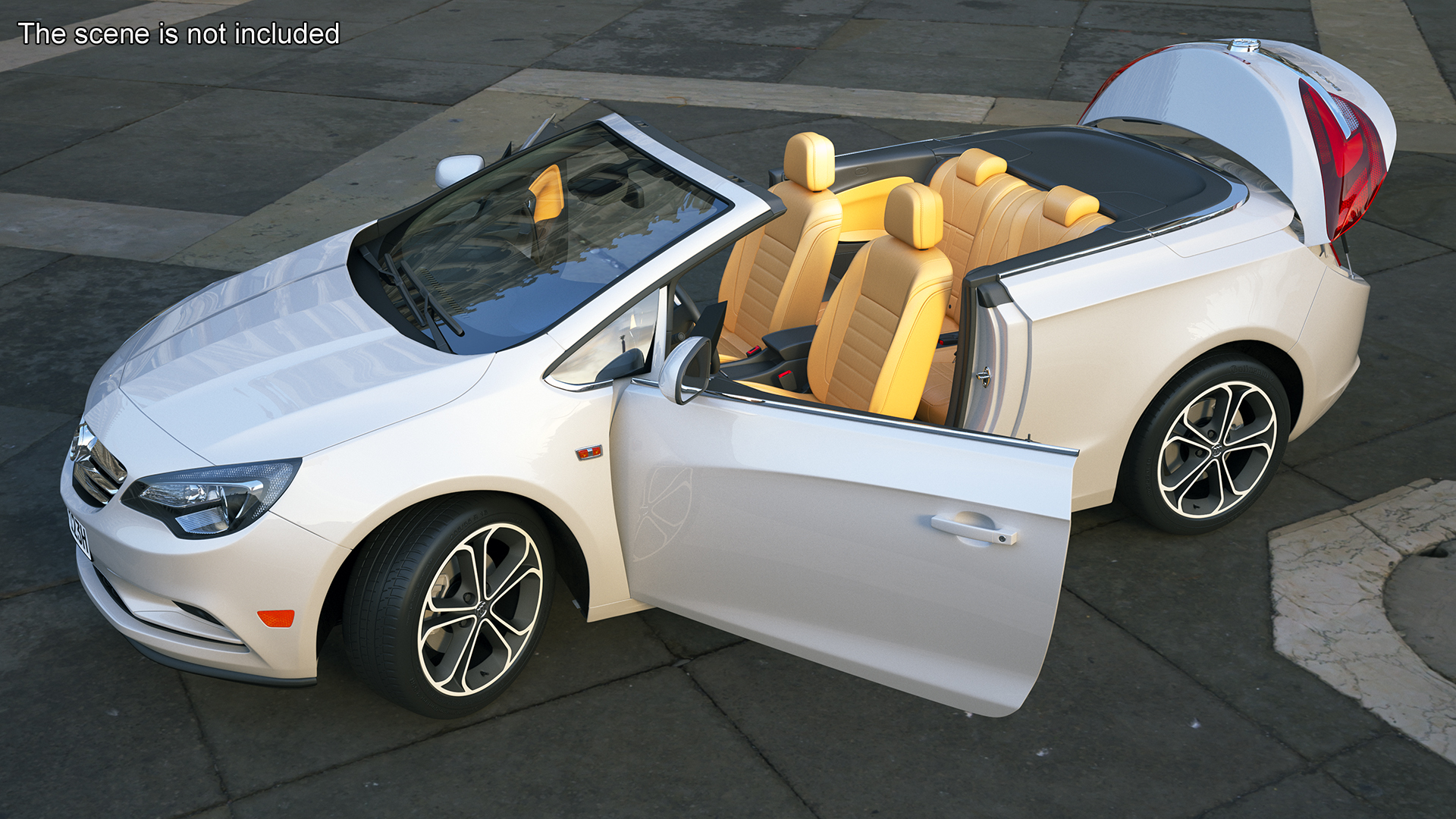 Buick Cascada Cabriolet Convertible Rigged 3D