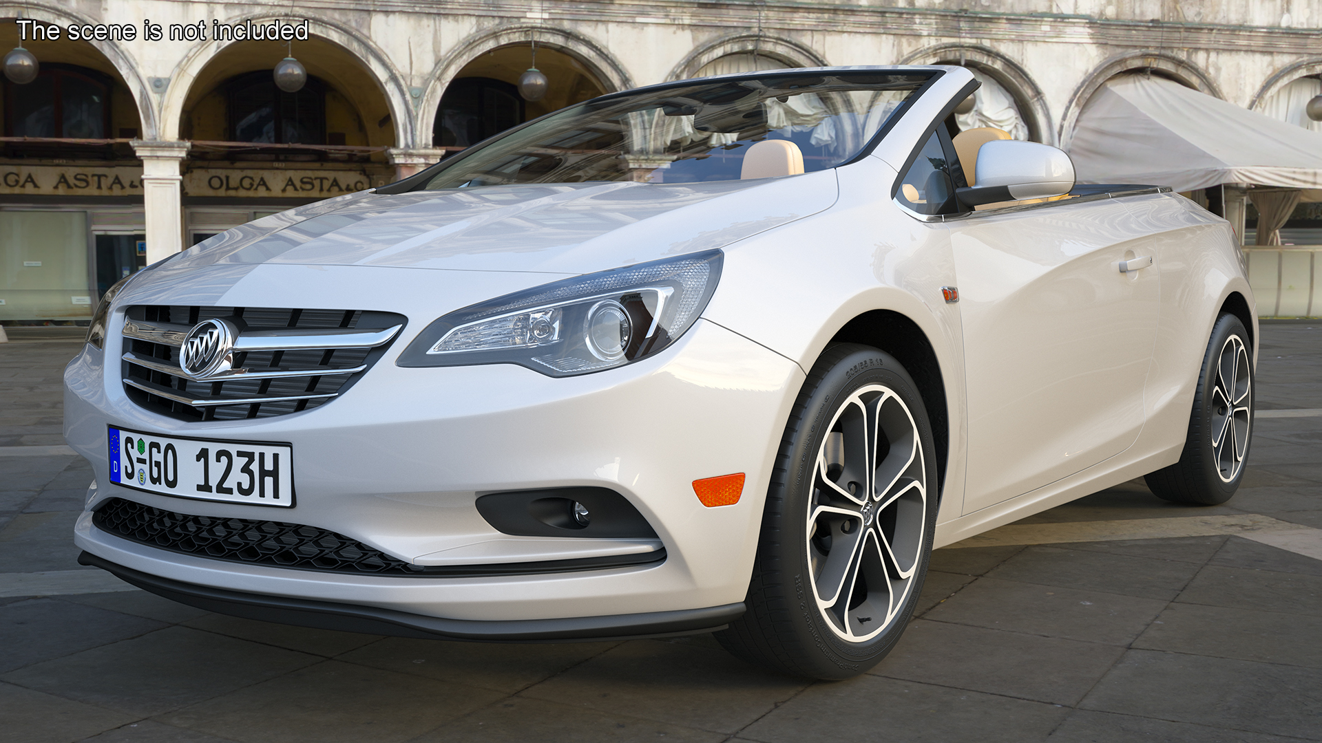 Buick Cascada Cabriolet Convertible Rigged 3D