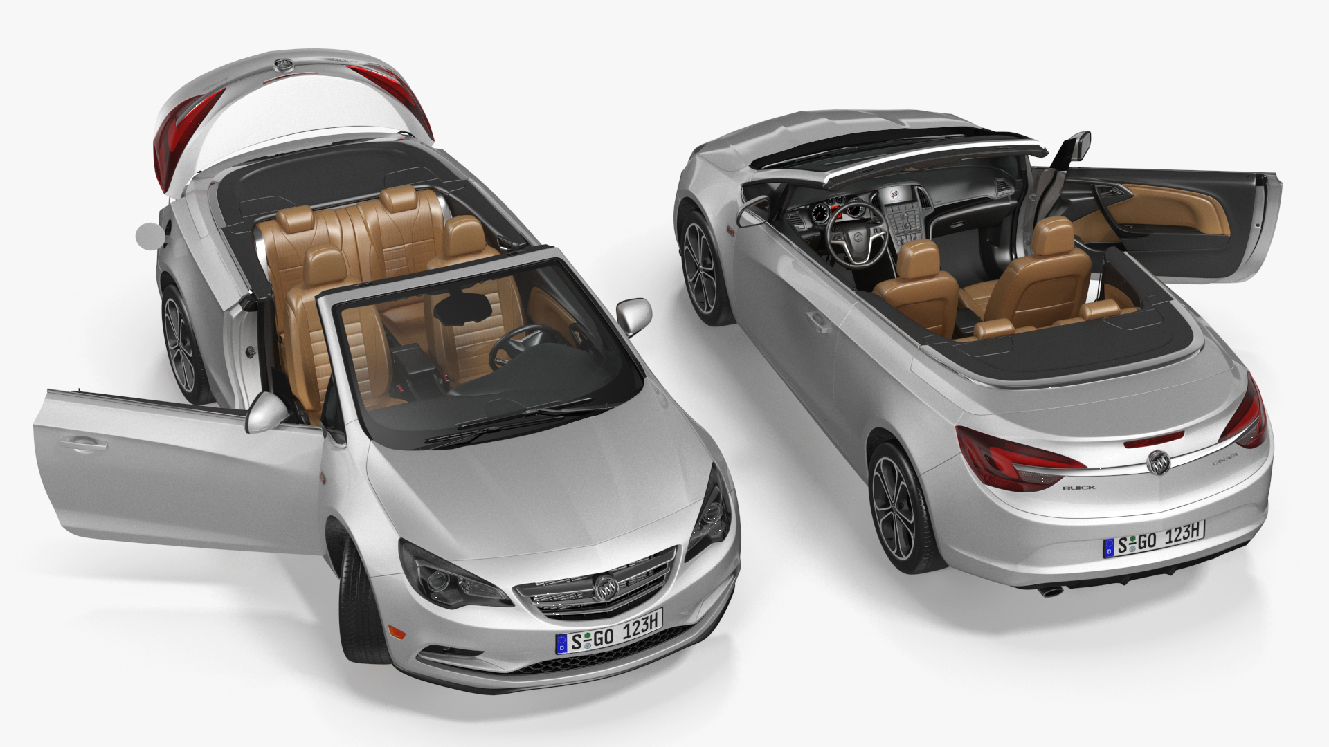 Buick Cascada Cabriolet Convertible Rigged 3D
