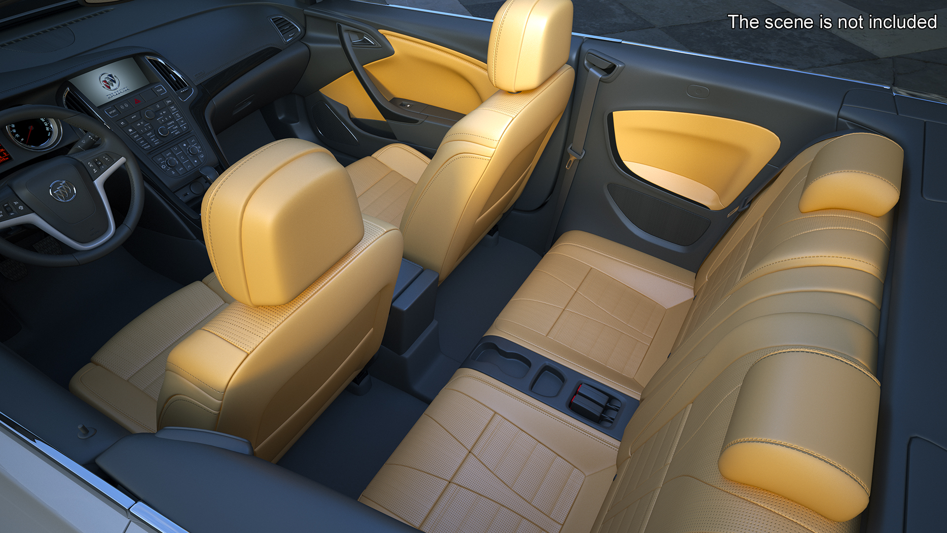 Buick Cascada Cabriolet Convertible Rigged 3D