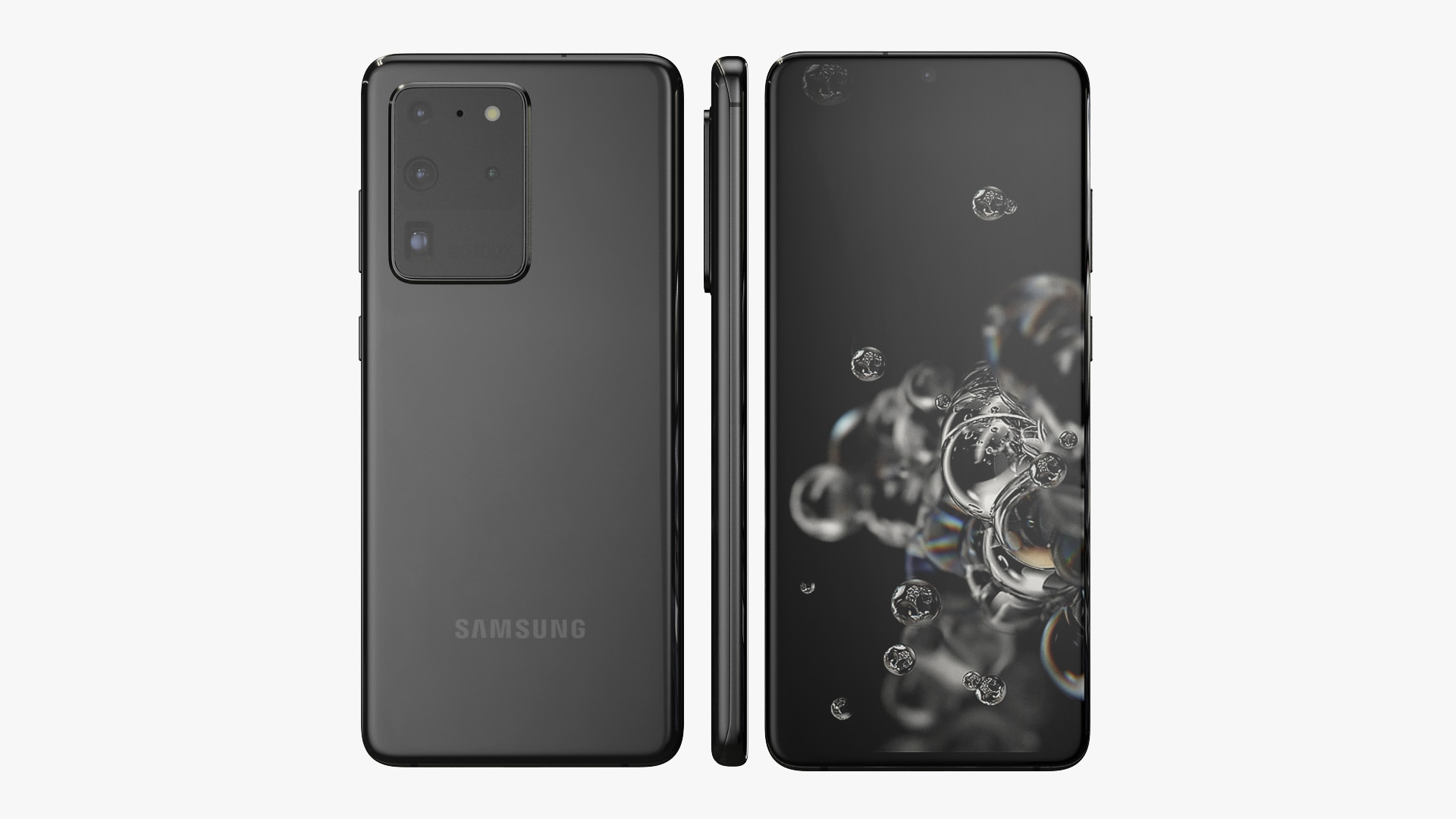 3D model Samsung Galaxy S20 Ultra Black