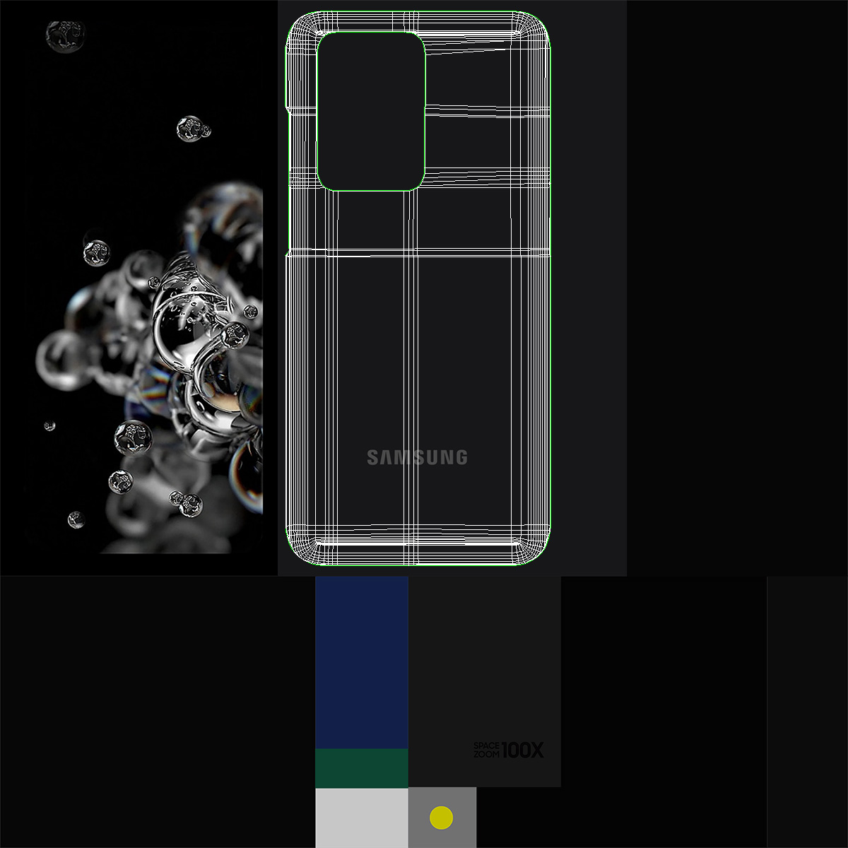 3D model Samsung Galaxy S20 Ultra Black
